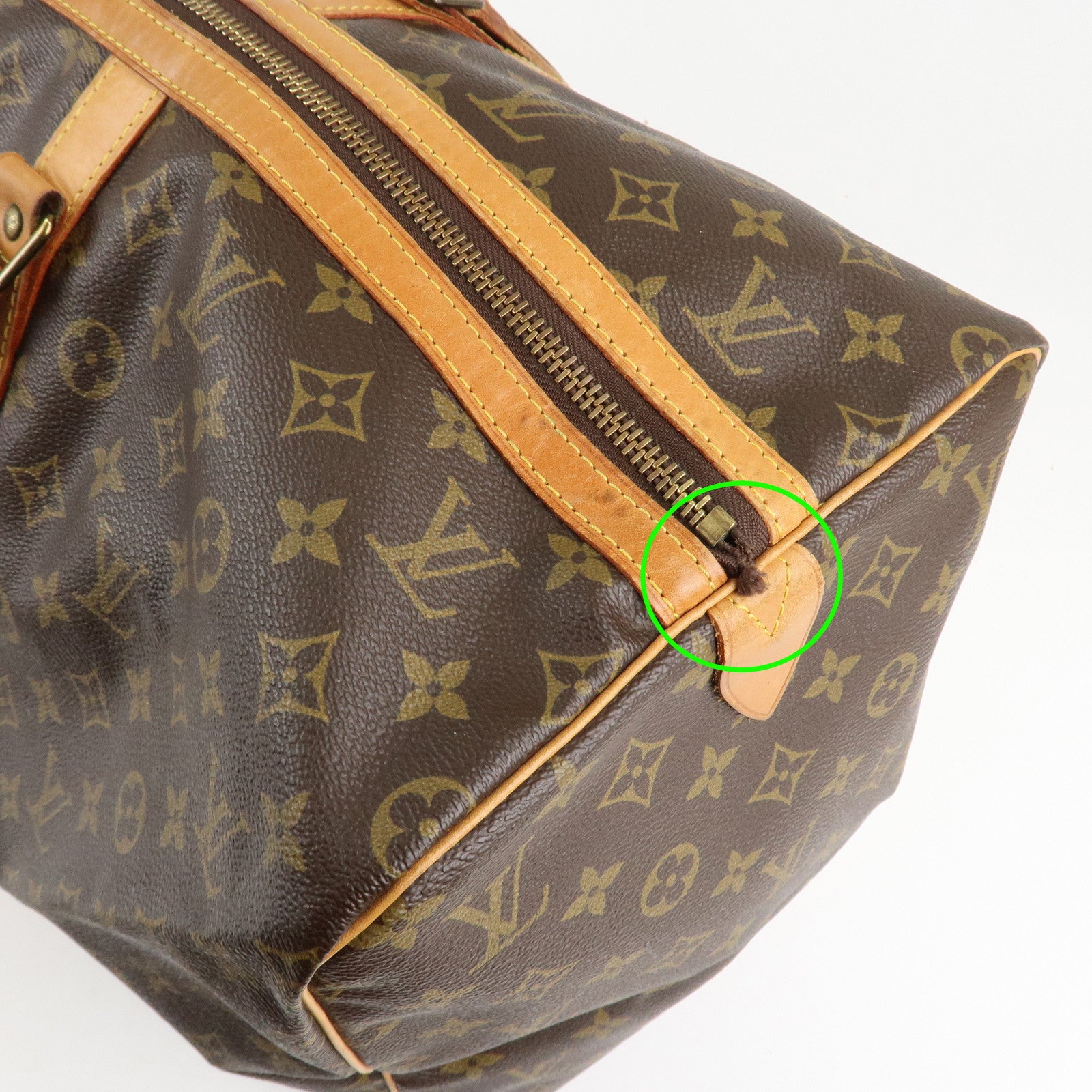 Louis Vuitton Monogram Sac Souple 55 Boston Bag Brown M41622