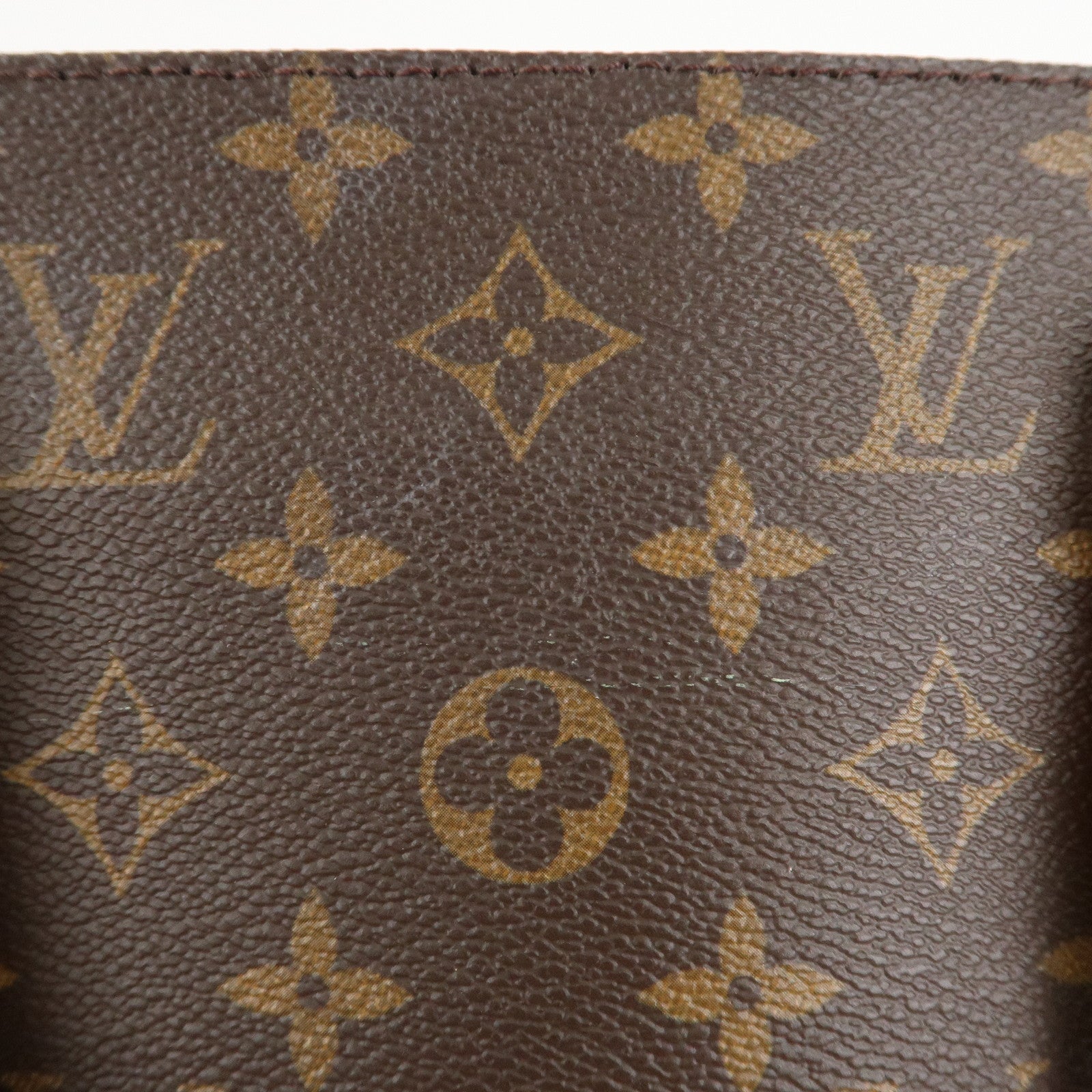 Louis Vuitton Monogram Luco Tote Bag Hand Bag Brown M51155 Used