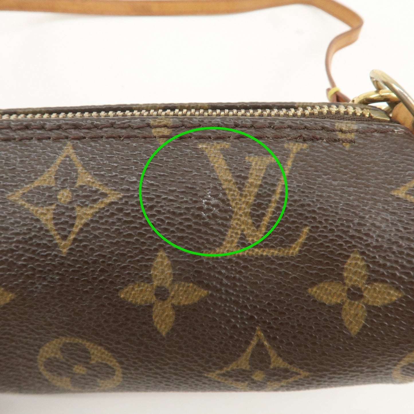 Louis Vuitton Monogram Papillon Pouch For Papillon Bag Brown