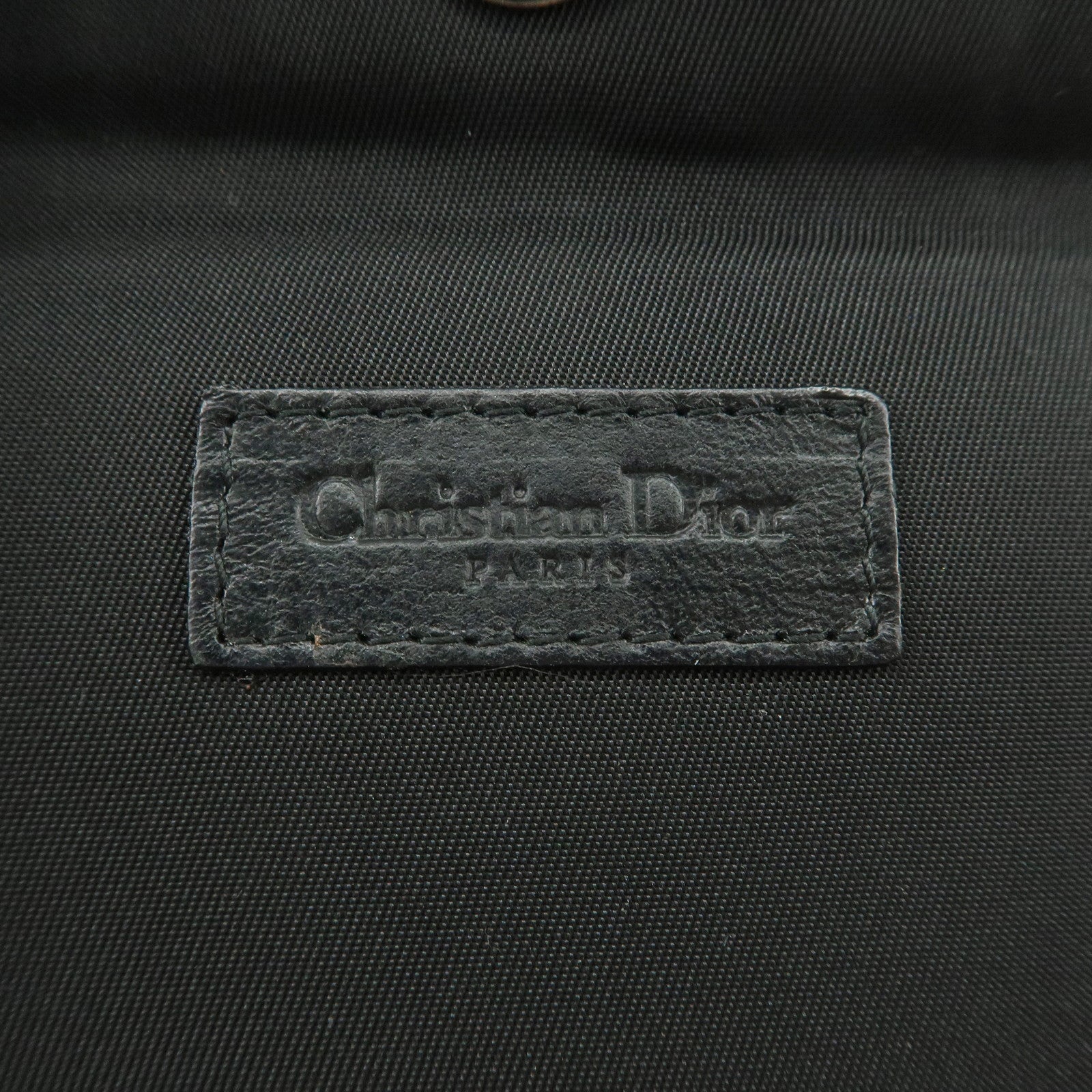 Christian Dior Street Chic Trotter Canvas Leather Vanity Bag Black