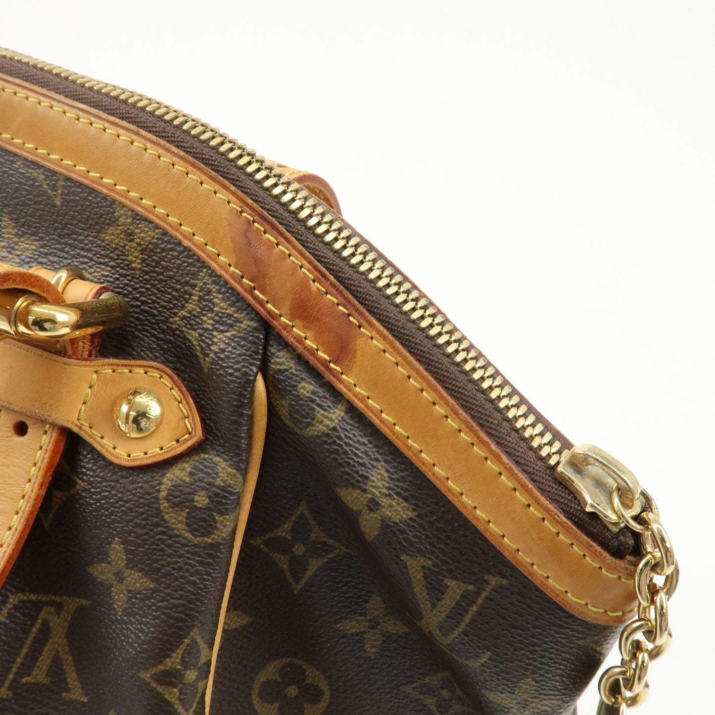 Louis Vuitton Monogram Tivoli GM Shoulder Bag Brown M40144