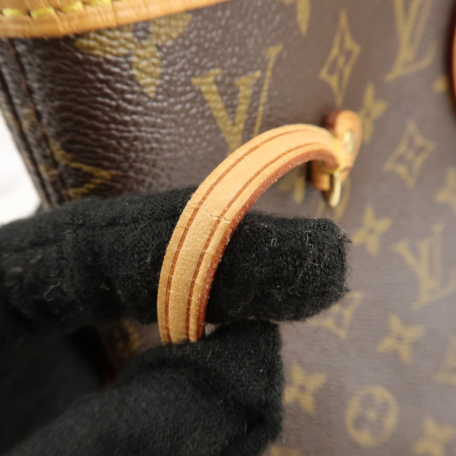 Louis Vuitton Monogram Neverfull MM Tote Bag Brown M40156 Used