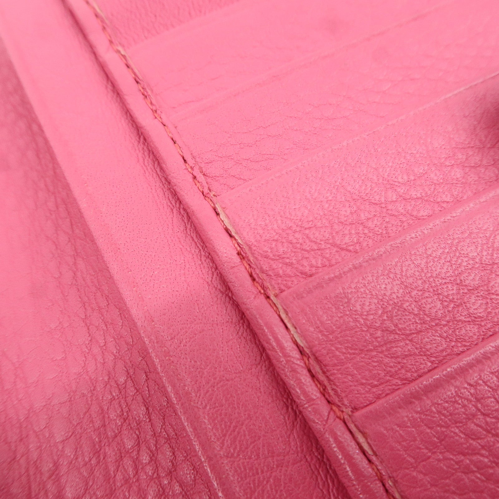 Christian Dior Trotter Canvas Leather Bi-fold Long Wallet Pink