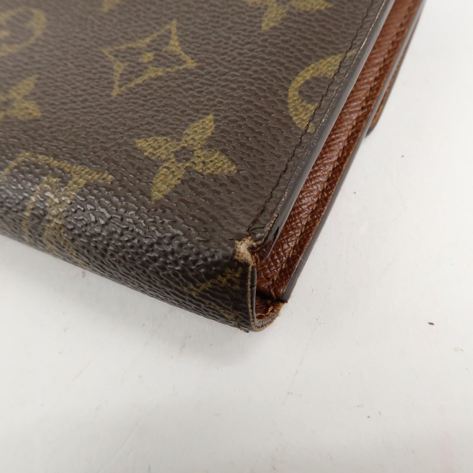 Louis Vuitton Monogram Set of 2 Bi-fold Wallet Brown M61202 Used