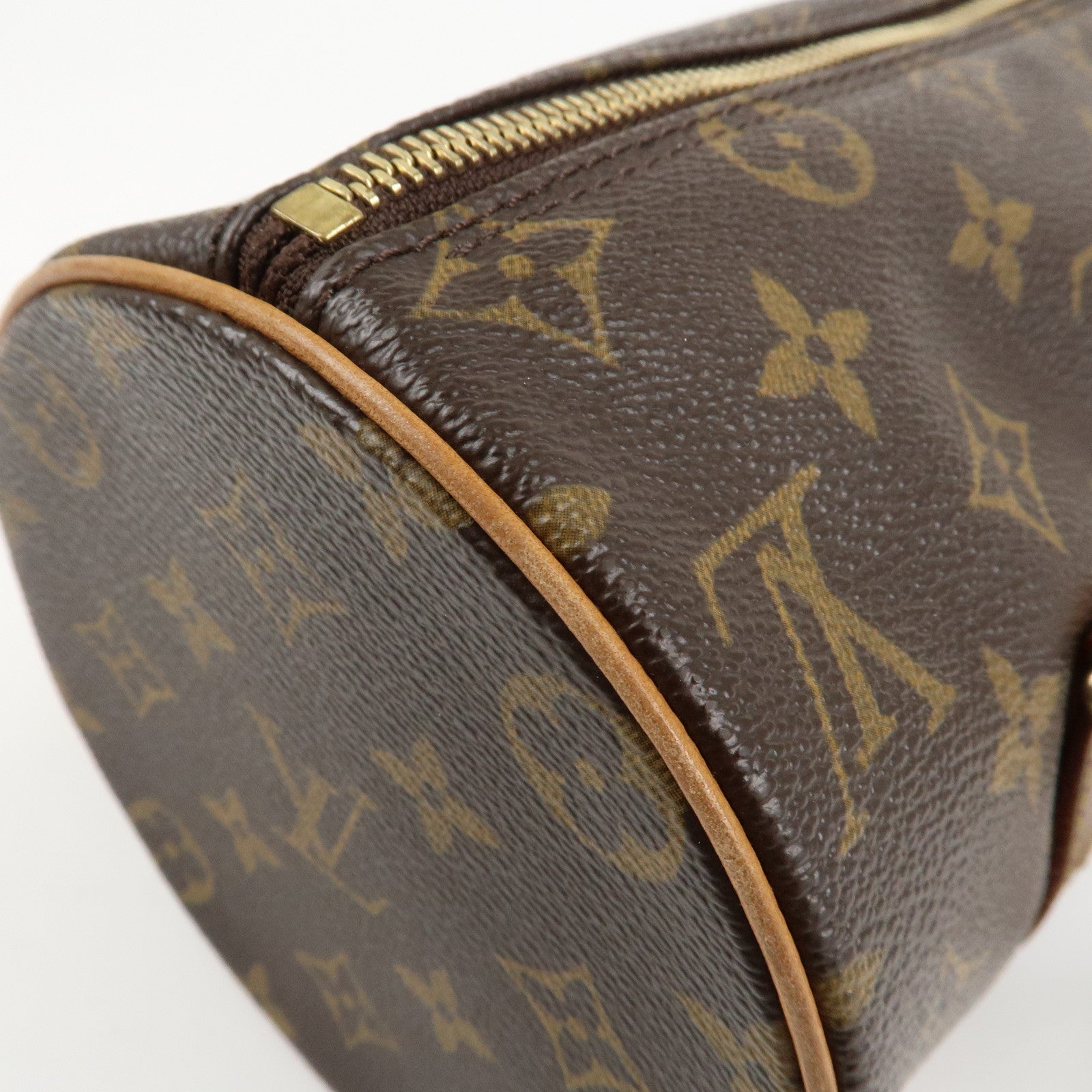 Louis Vuitton Monogram Papillon 26 Hand Bag Brown M51386 Used