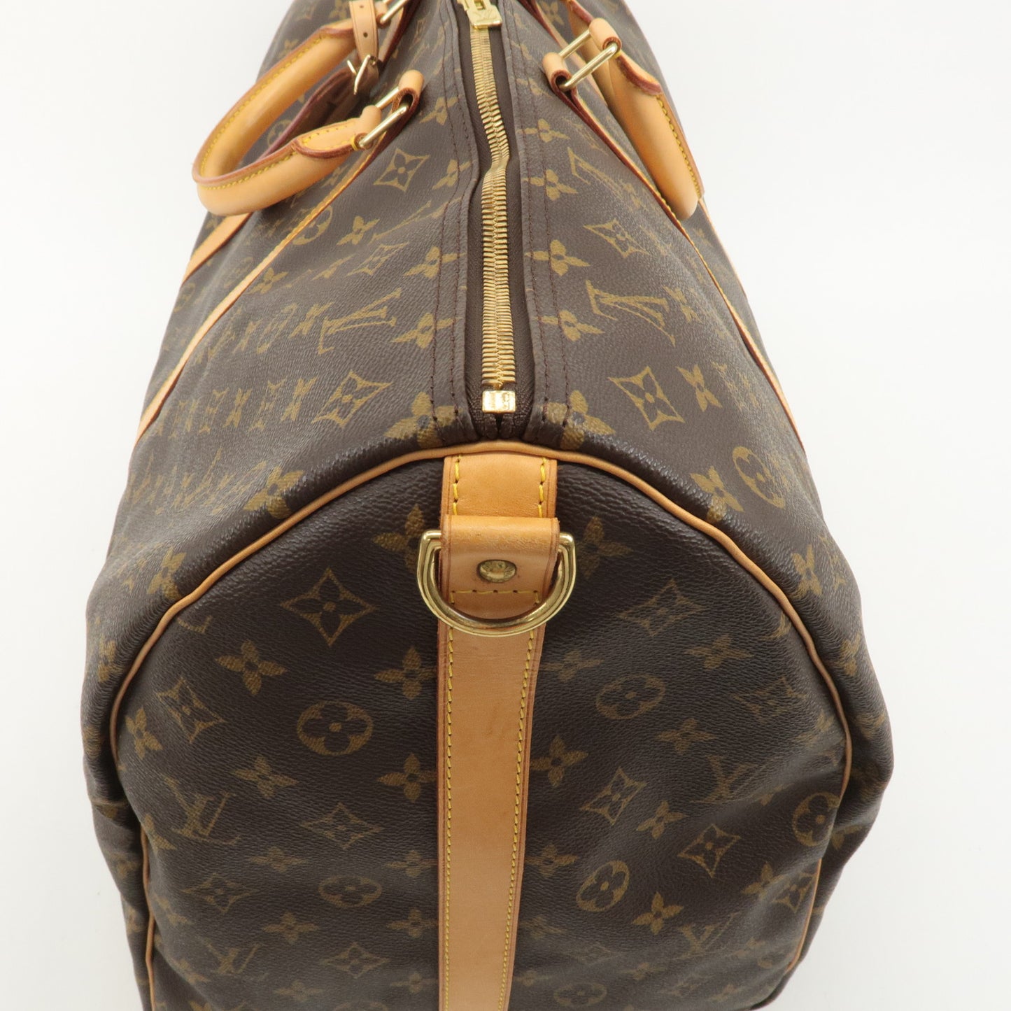 Louis Vuitton Monogram Keep All Bandouliere 60 Bag Brown M41412