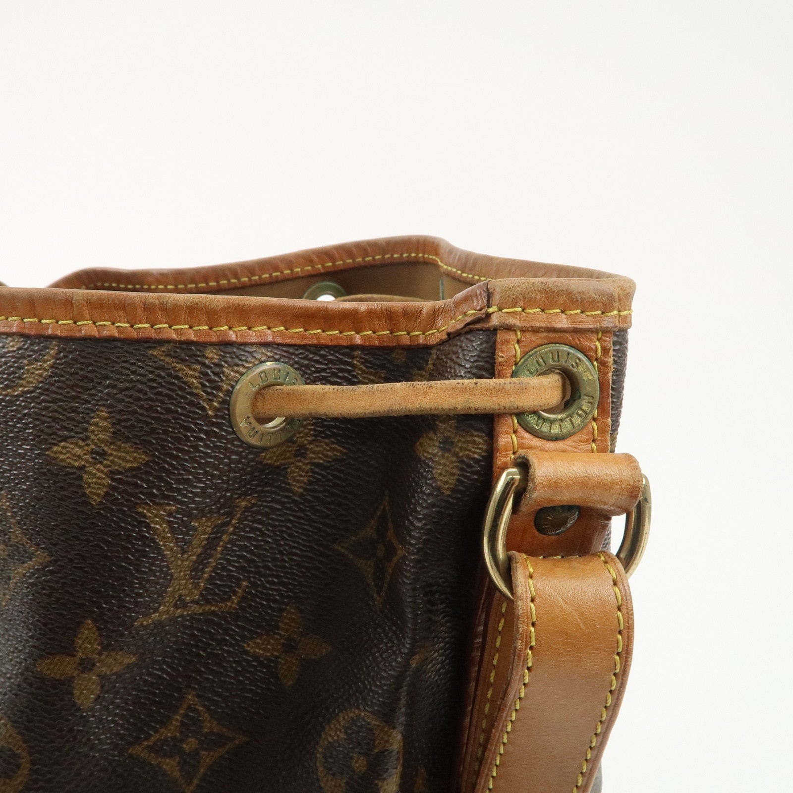 Louis Vuitton Monogram Noe Shoulder Bag Hand Bag Brown M42224 Used