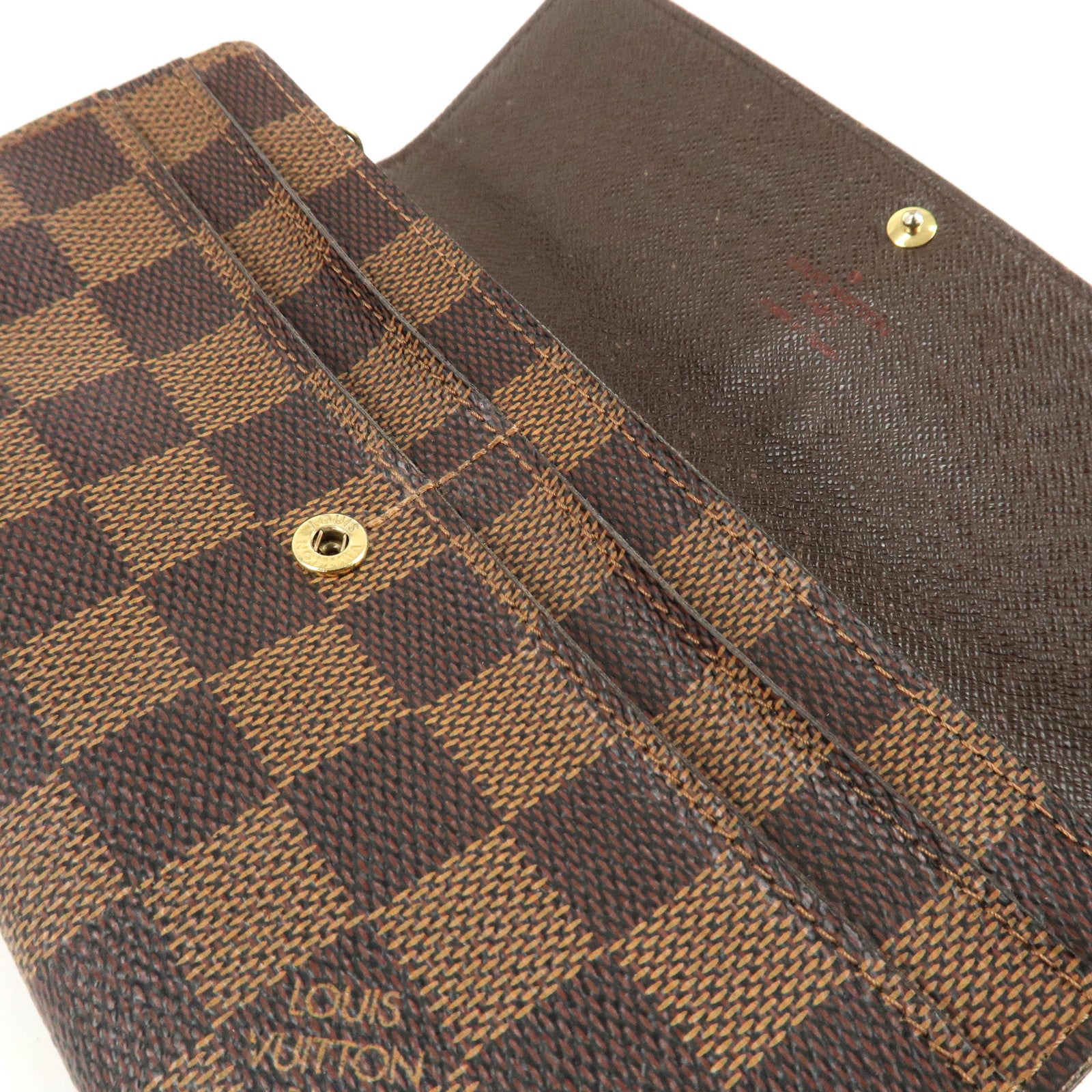 Louis Vuitton Damier Porte Monnaie Credit Long Wallet N61725