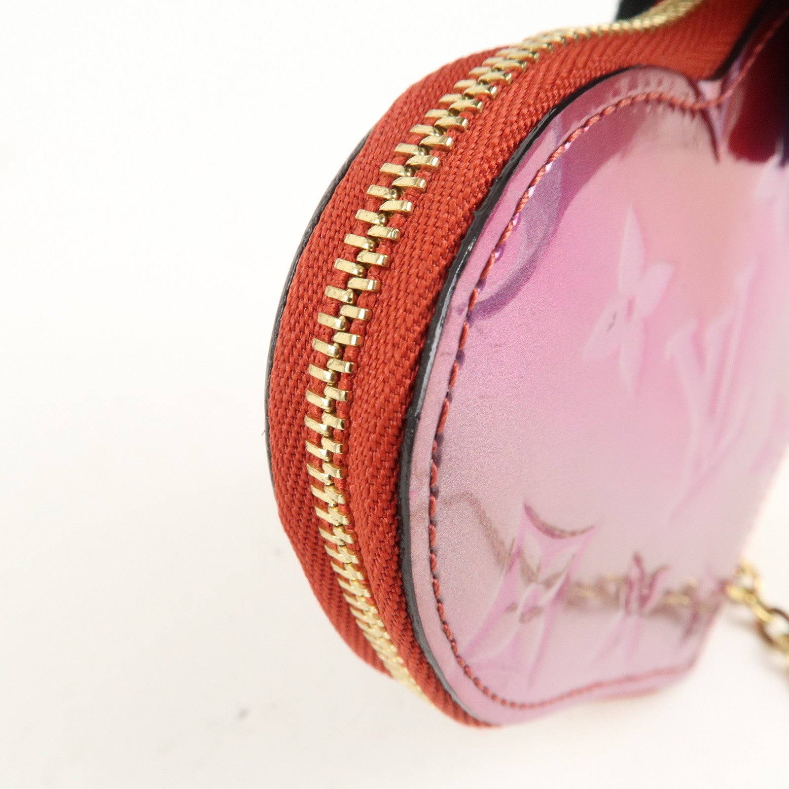 Louis Vuitton Monogram Vernis Porte Coeur Coin Case PInk M69028