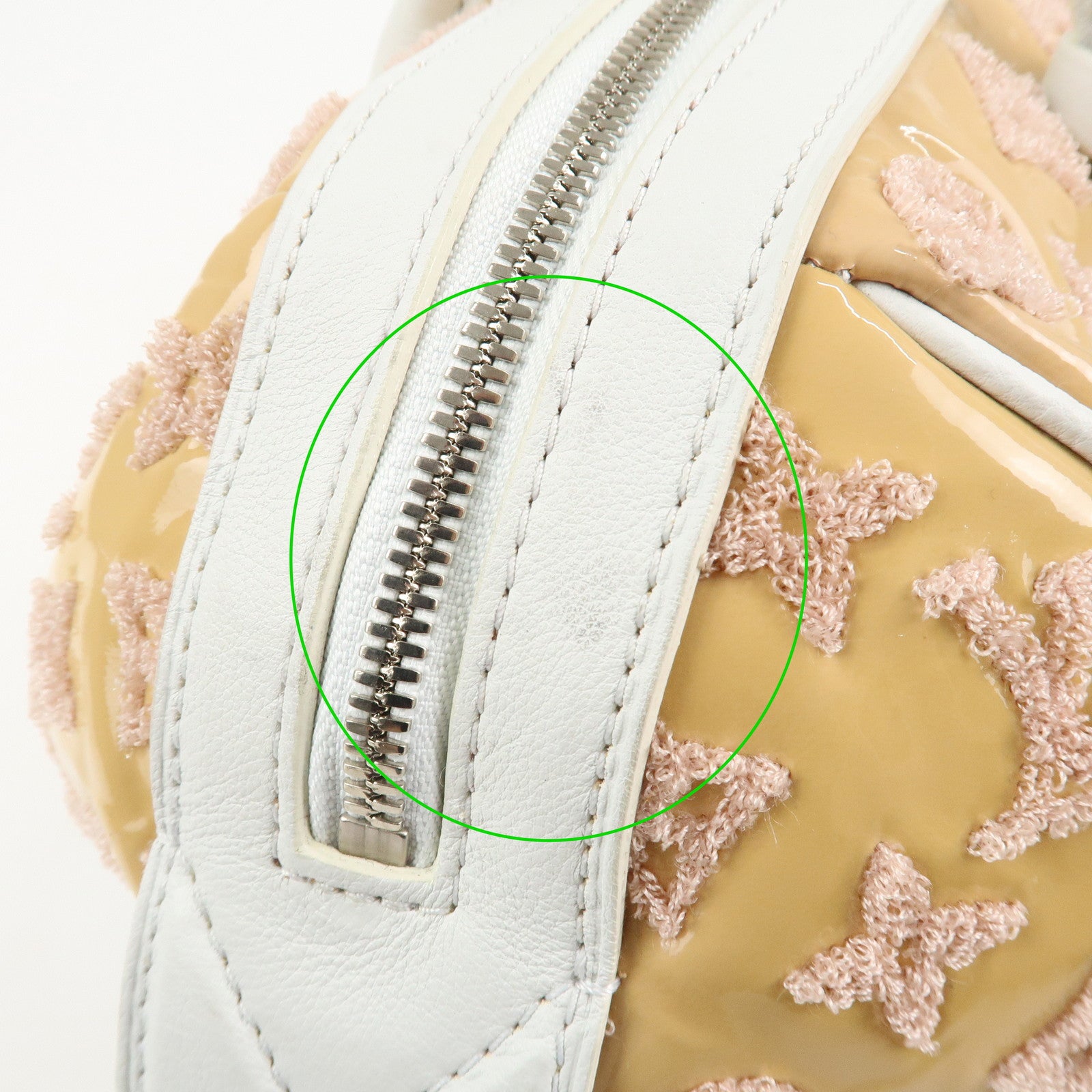 Louis Vuitton Monogram Booklet Speedy Round Hand Bag Rose M40704 Used