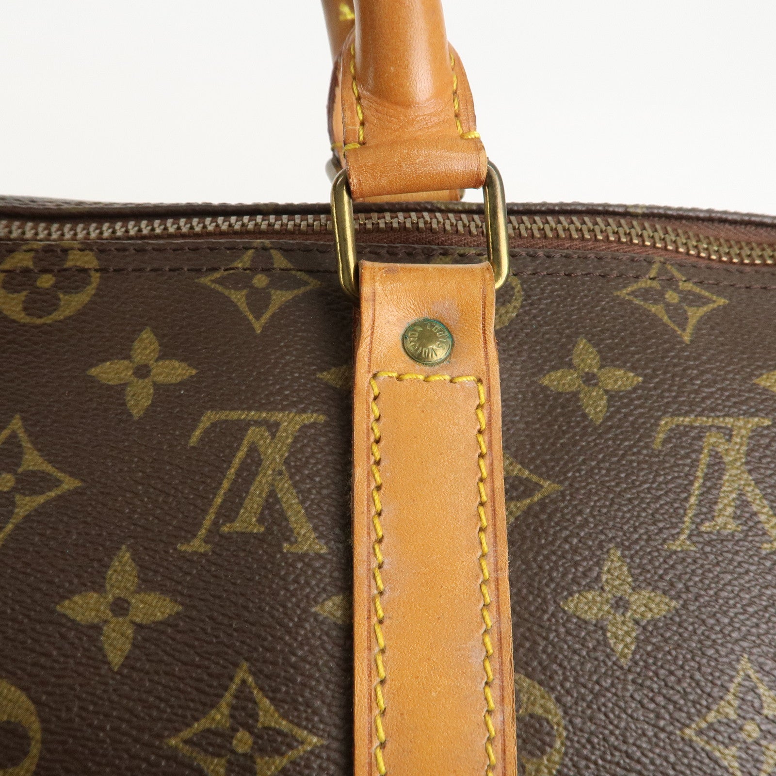 Louis Vuitton Monogram Keep All 50 Bag Boston Bag Brown M41426