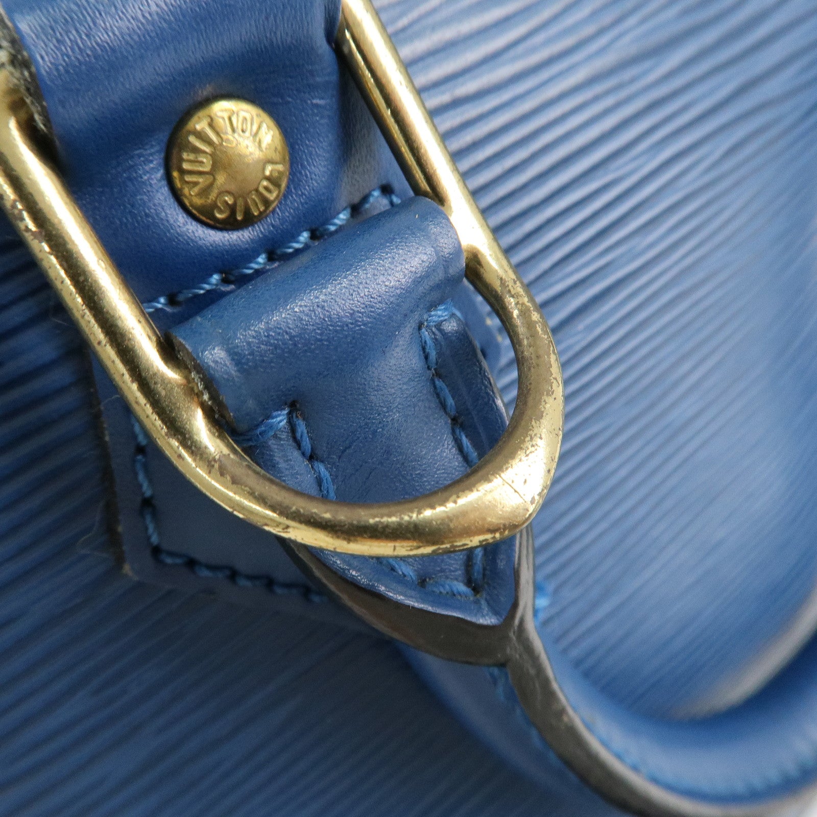 Louis Vuitton Epi Alma Hand Bag Toledo Blue M52145 Used