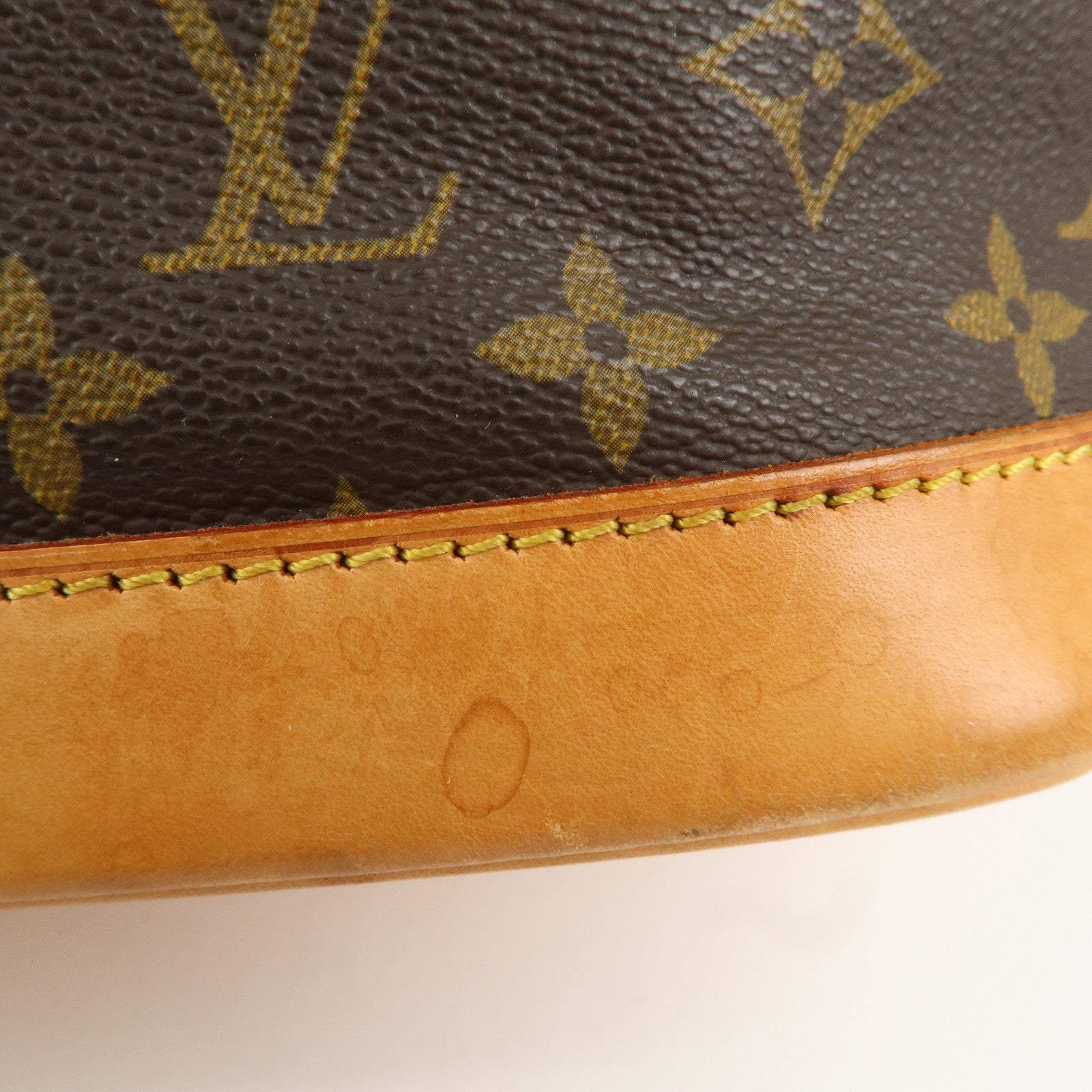 Louis Vuitton Monogram Alma Hand Bag Brown M51130