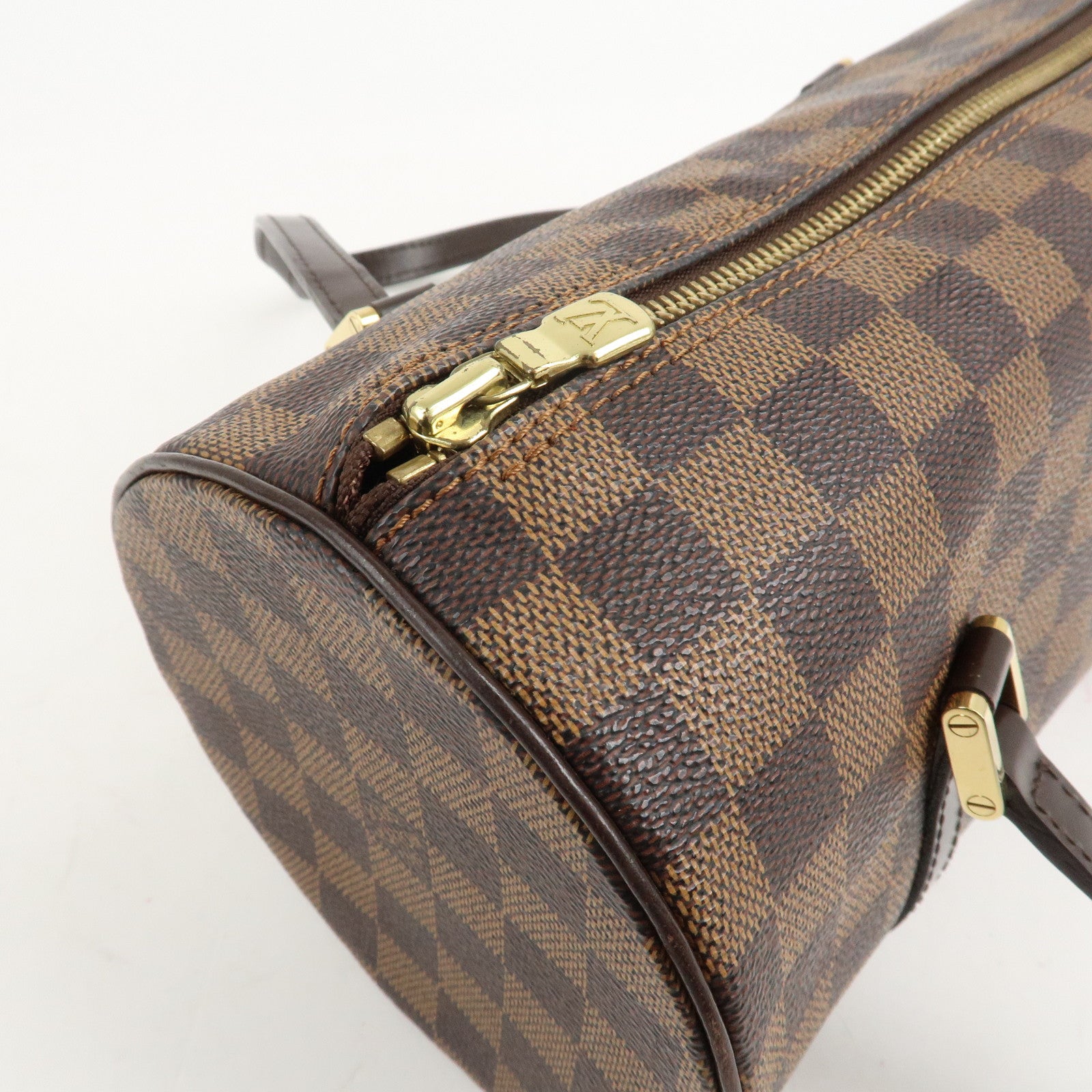 Louis Vuitton Damier Ebene Papillon 26 Hand Bag Brown N51304