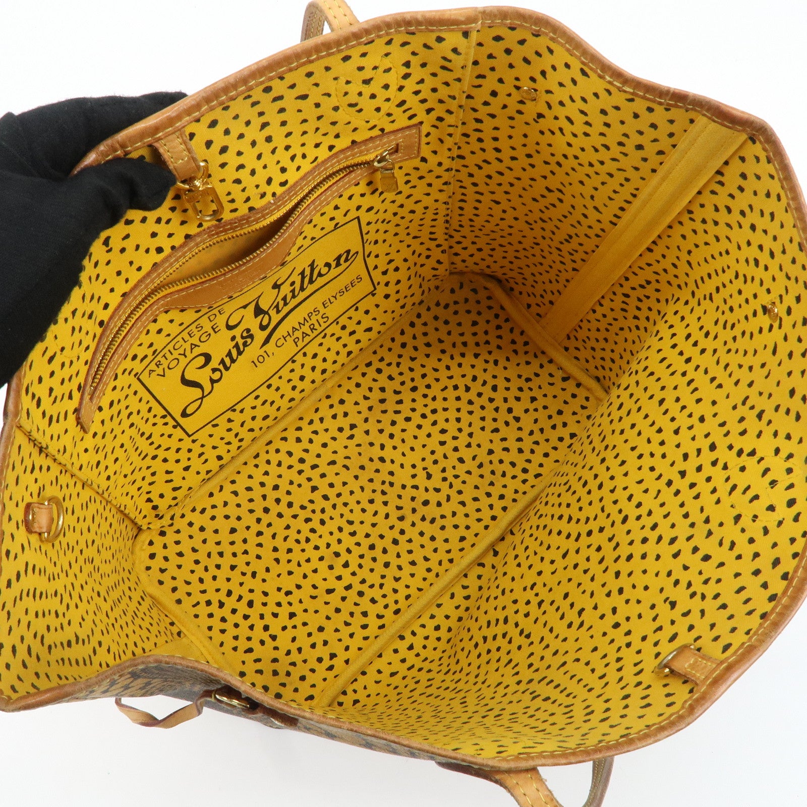 Louis Vuitton Yellow Pumpkin Dots Yayoi Kusama Neverfull MM M40685