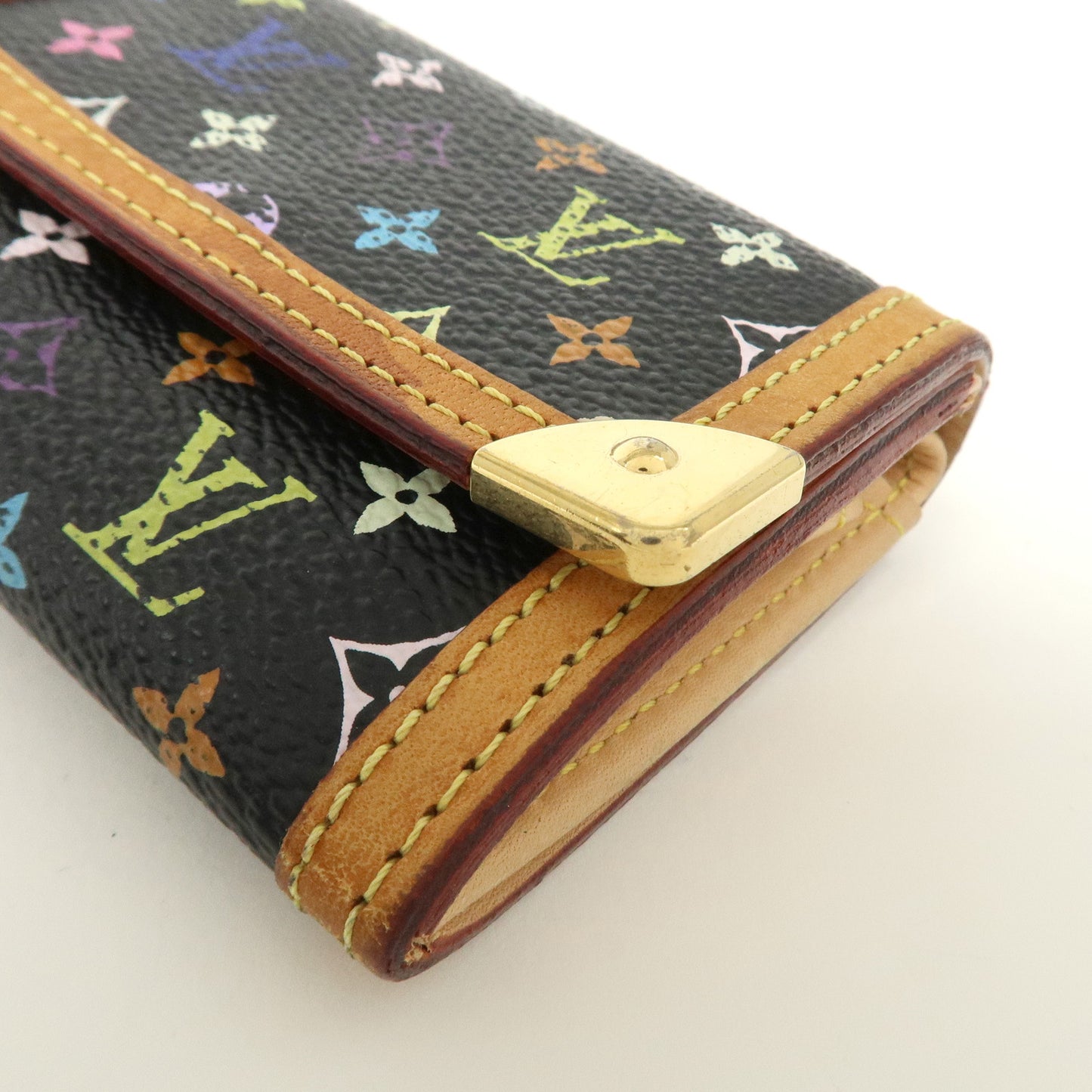 Louis Vuitton Multi Color Porte Monnaie Plat Coin Case M92656