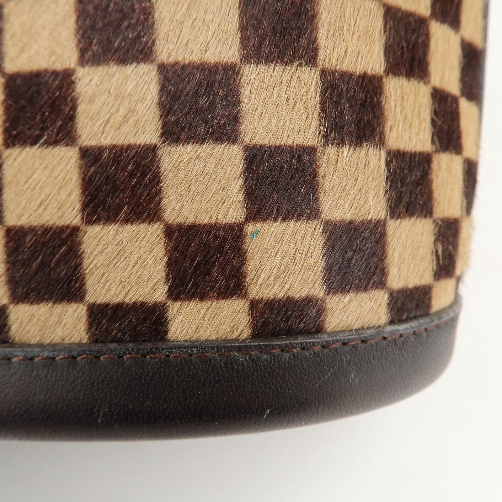 Louis Vuitton Damier Sauvage Impala Hand Bag Beige Brown M92133