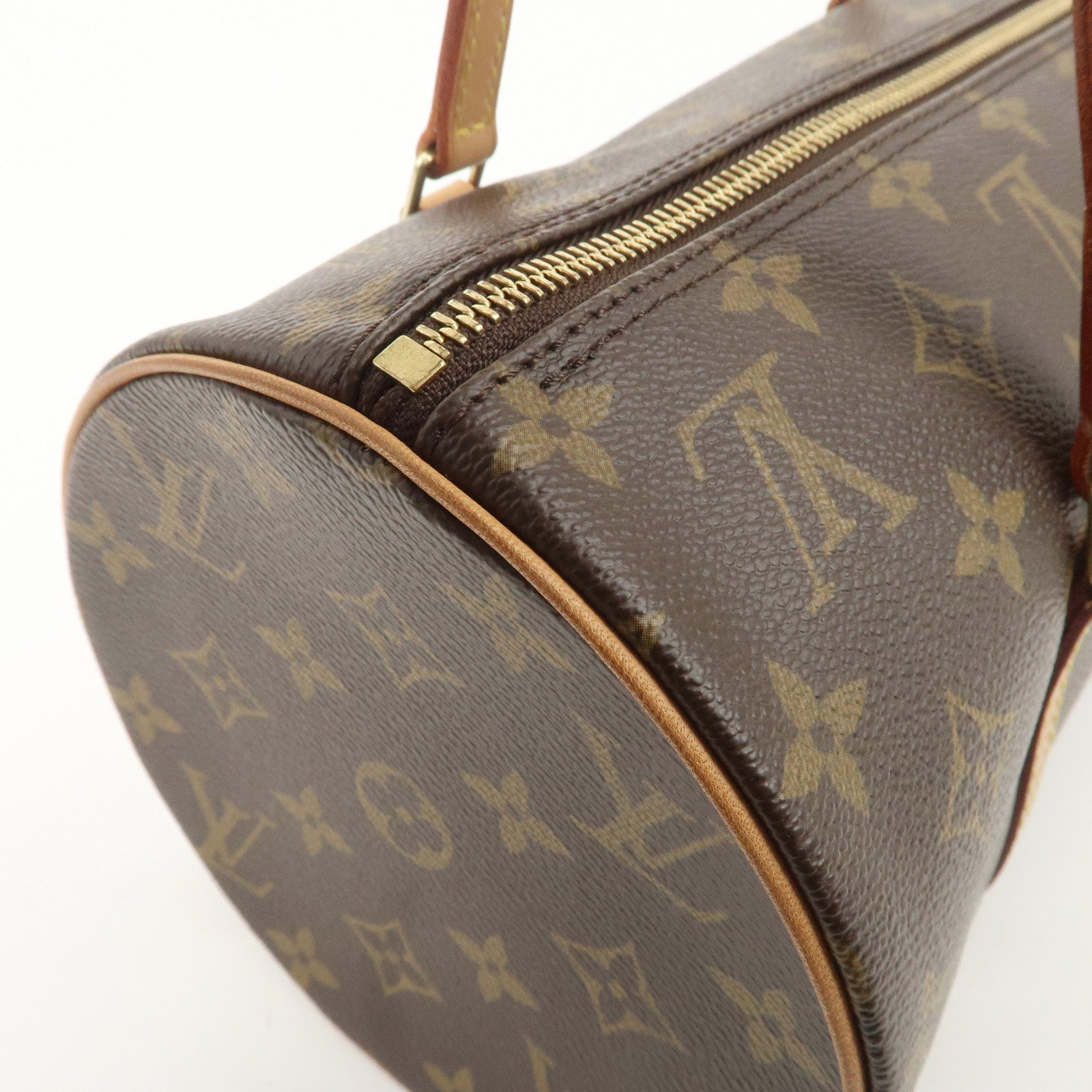 Louis Vuitton Monogram Papillon 30 Hand Bag Brown M51385 Used