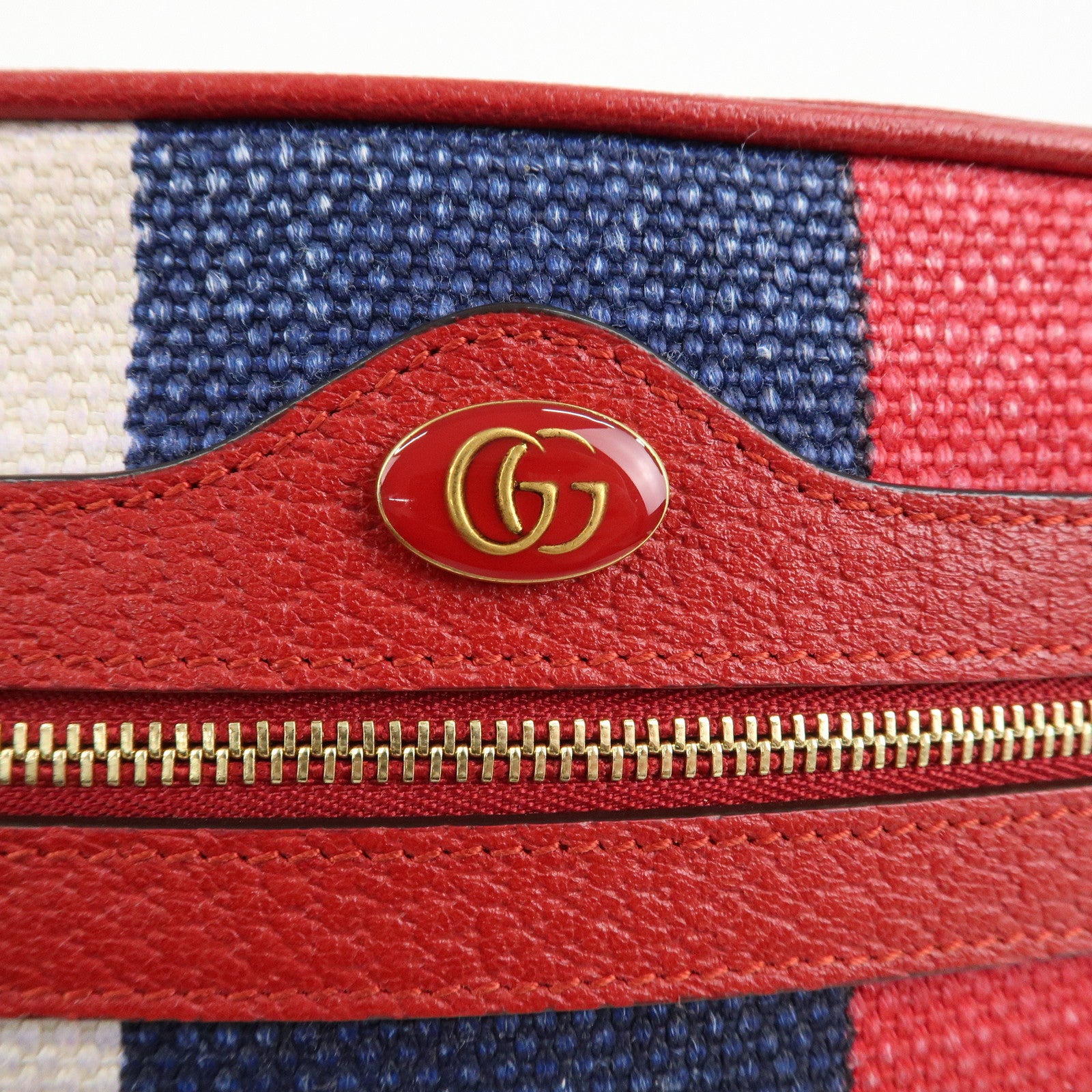 GUCCI Ophidia GG Supreme Mini Shoulder Bag Red 517350