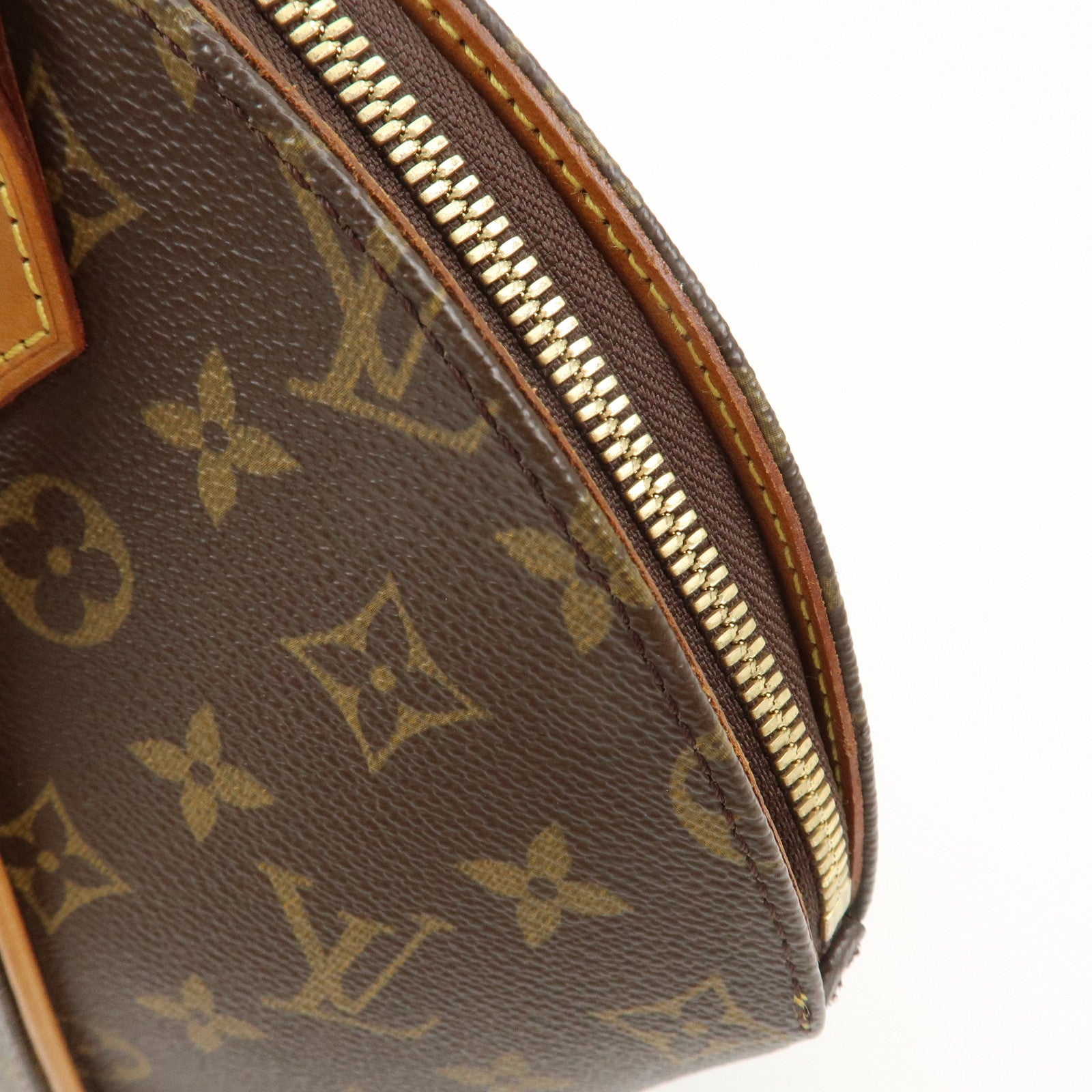 Louis Vuitton Monogram Ellipse MM Hand Bag Brown M51127 Used