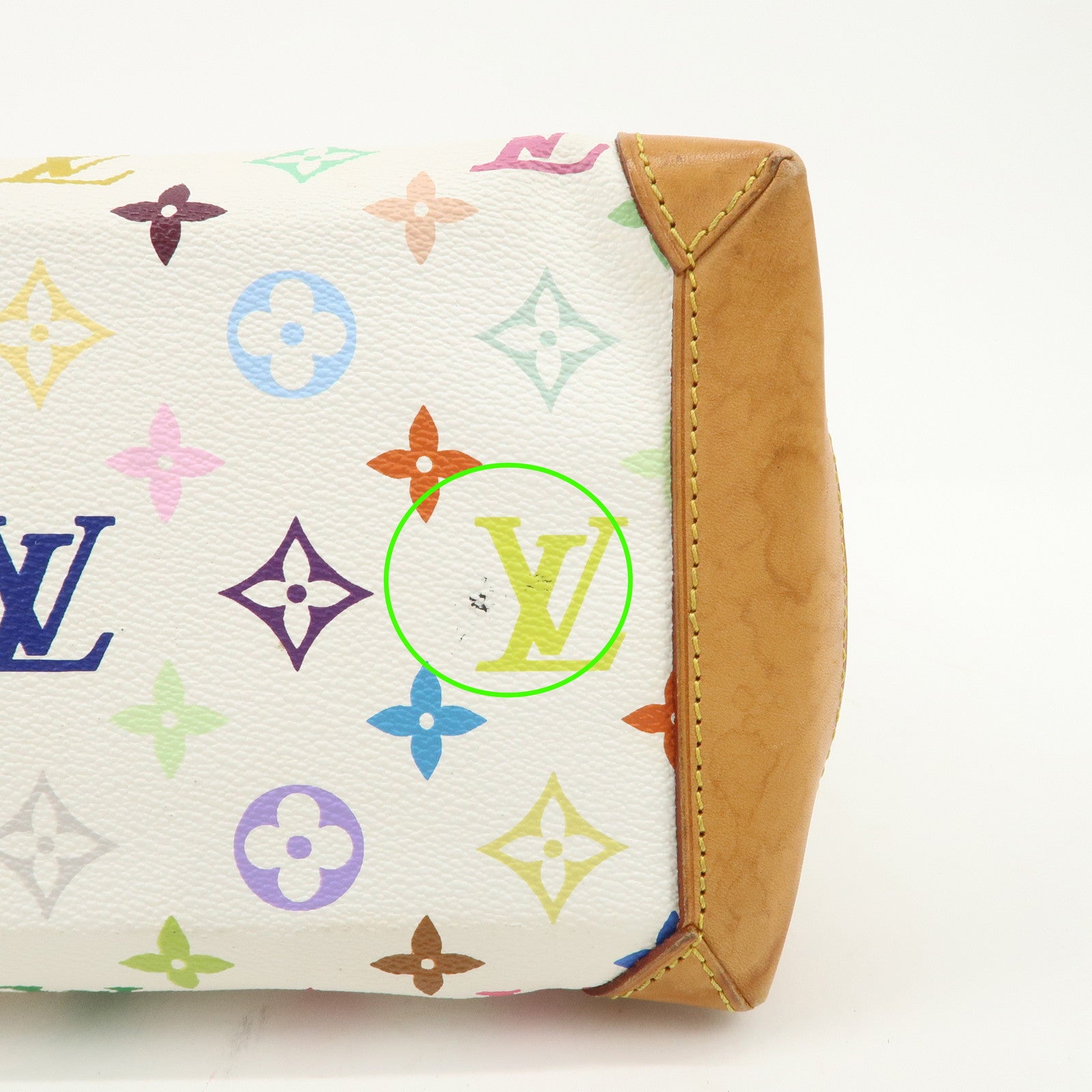 Louis Vuitton Monogram Multicolor Audra Hand Bag Blanc M40047