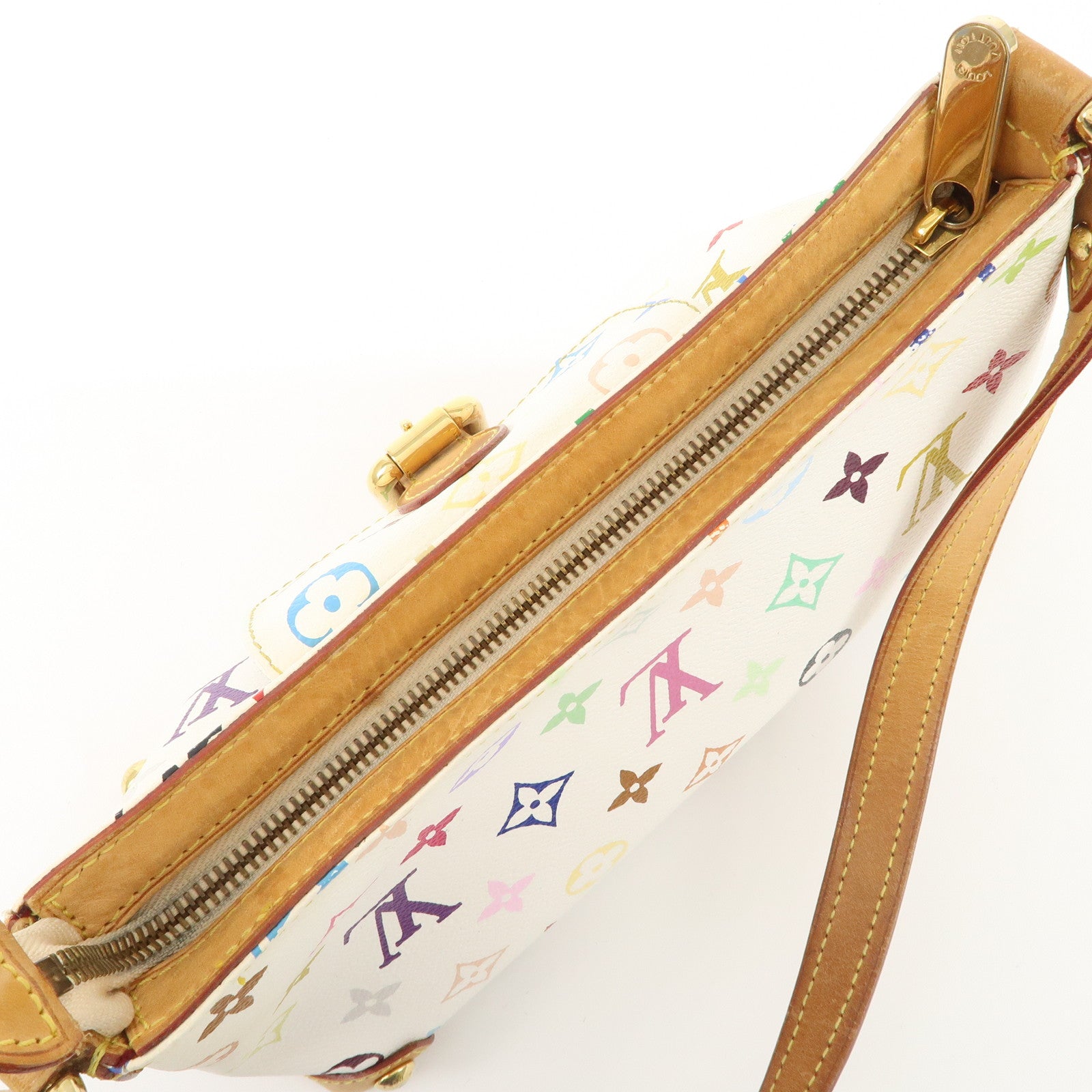 Louis Vuitton Monogram Multicolor Eliza Shoulder Bag Blanc M40098 Used