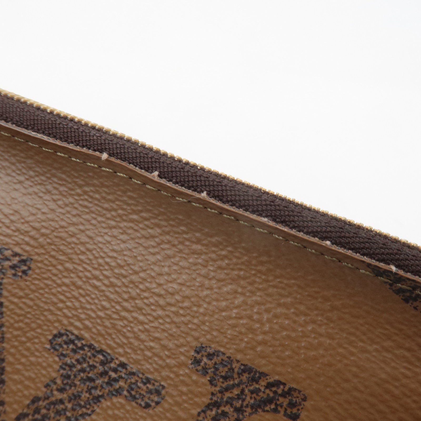 Louis Vuitton Monogram Reverse Pochette Double Zip Bag M69203 Used