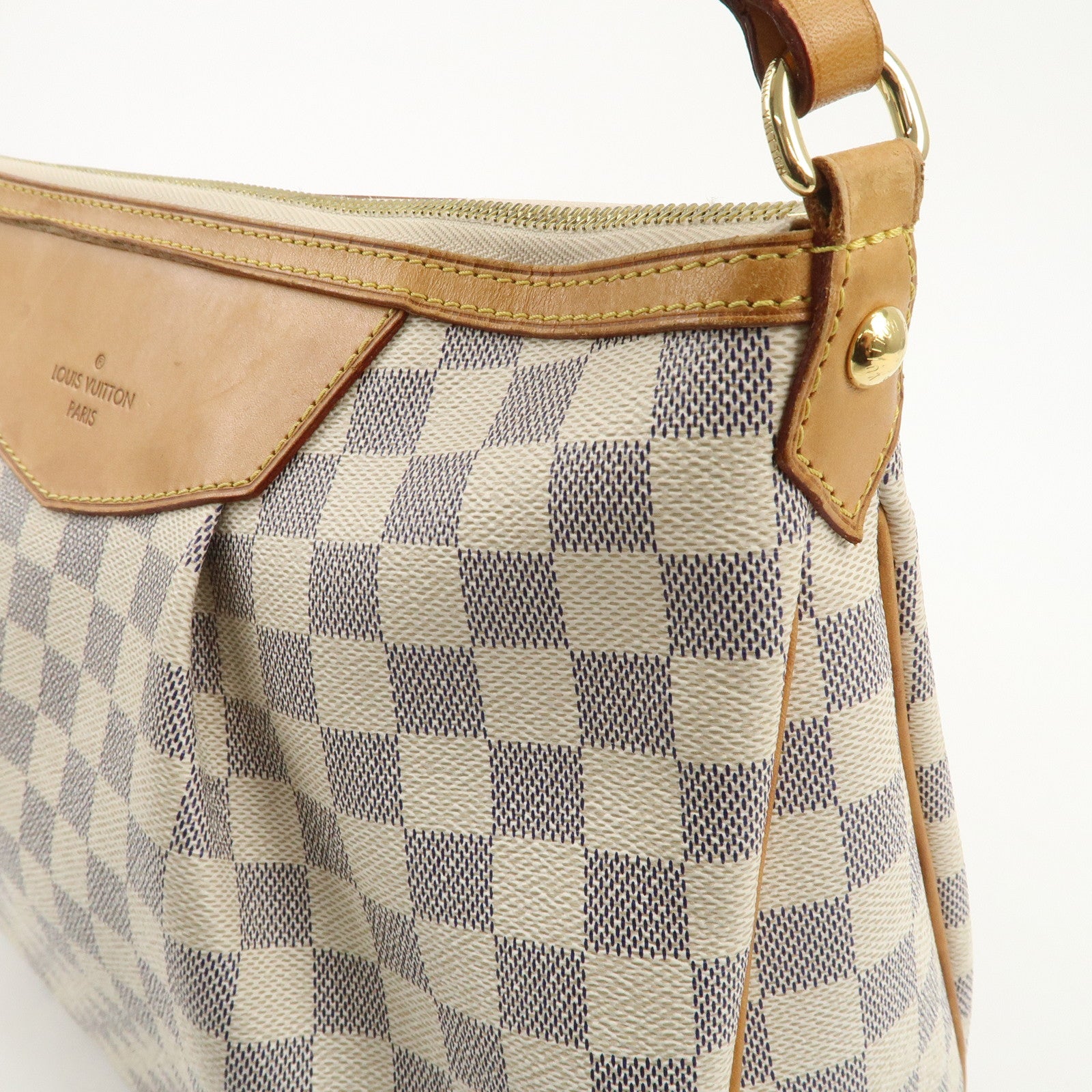 Louis Vuitton Damier Azur Siracusa MM Shoulder Bag N41112 Used