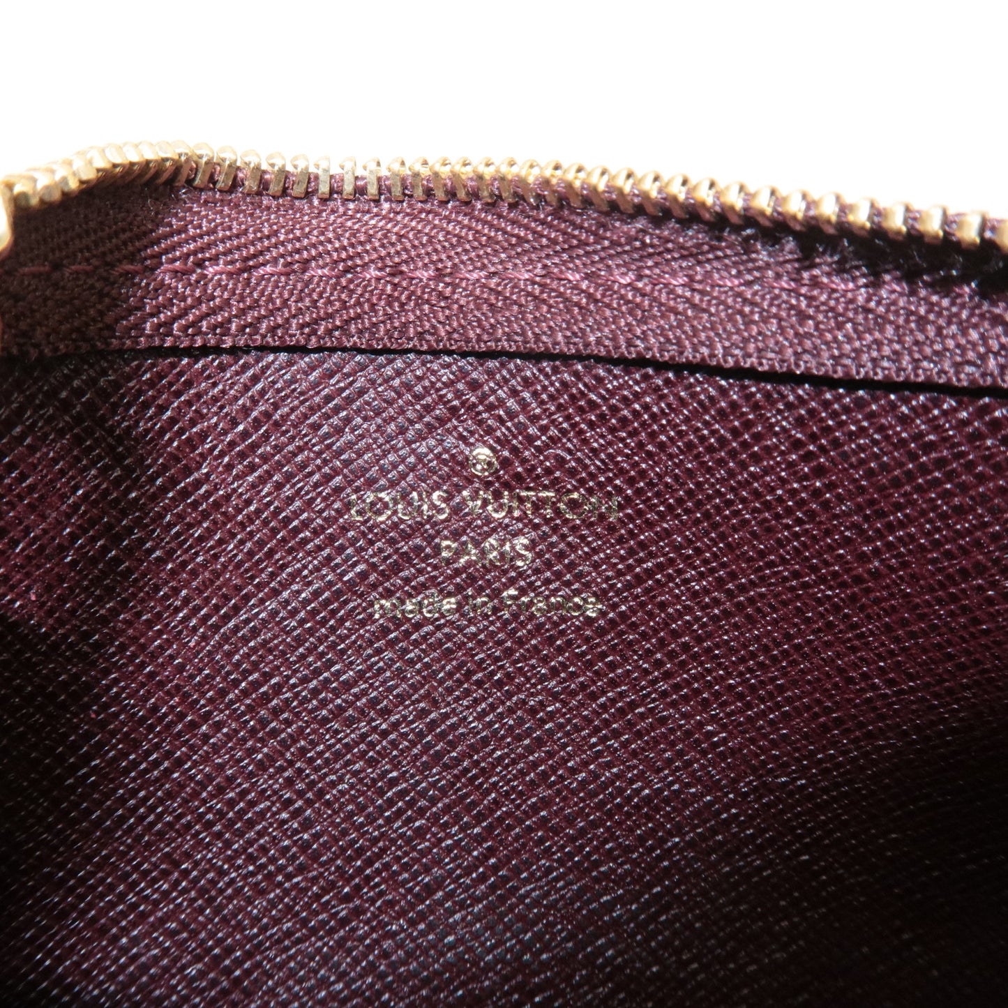 Louis Vuitton Monogram Idylle Pochette Cles Coin Case Sepia M62996