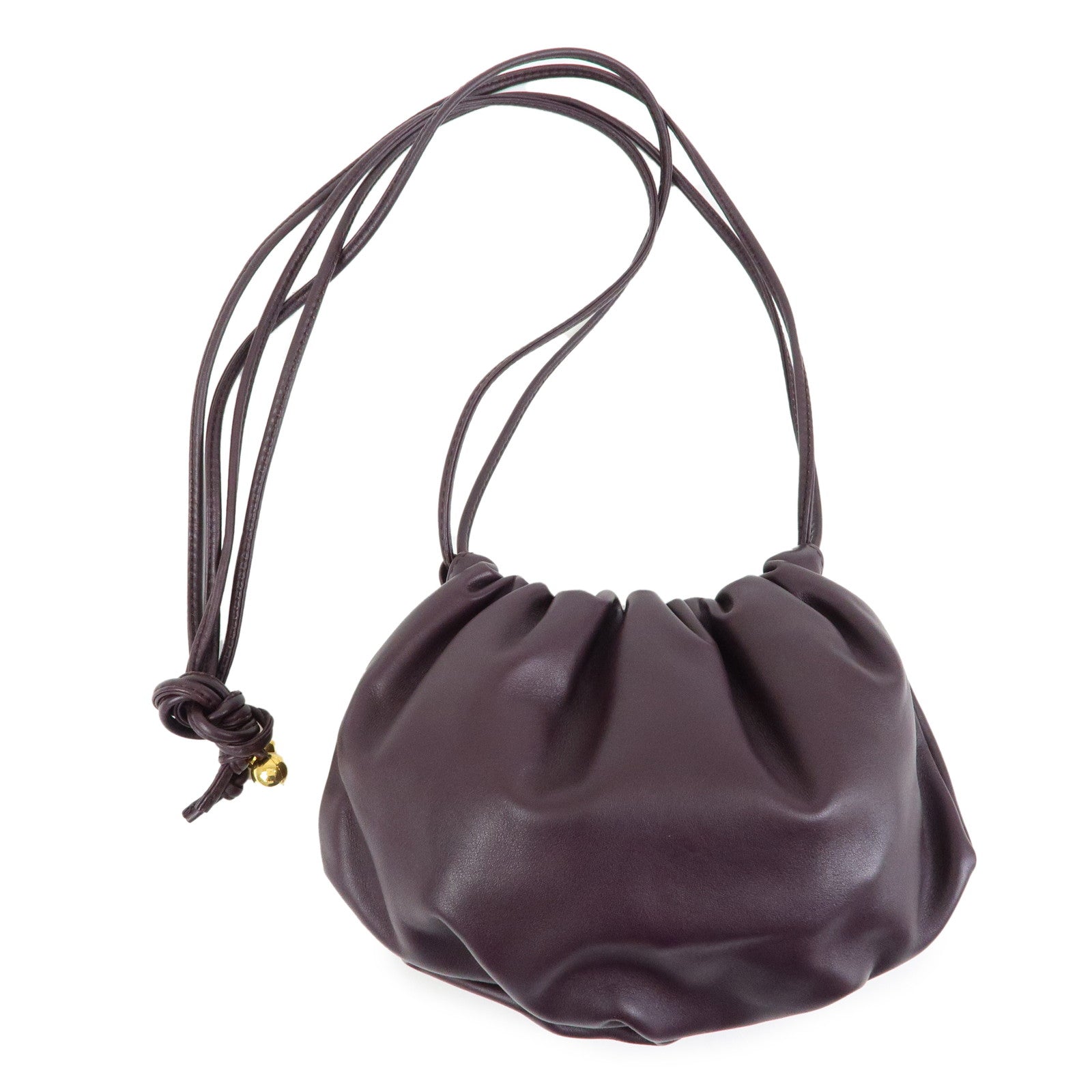 BOTTEGA VENETA Leather Mini The Valve Pouch Shoulder Bag 651905