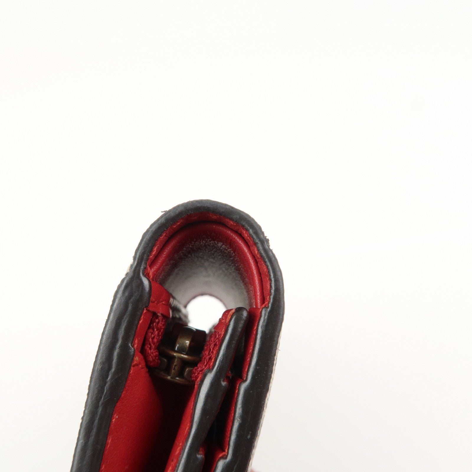 GUCCI Interlocking G GG Supreme Cherry Compact Wallet Beige 476050