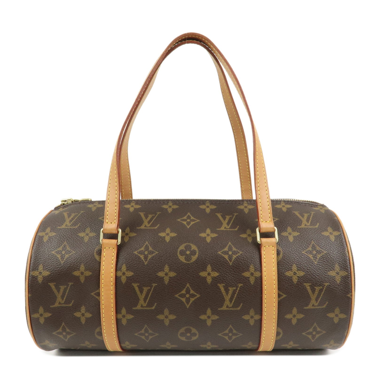 Louis Vuitton Monogram Papillon 30 Hand Bag New Style Brown M51385