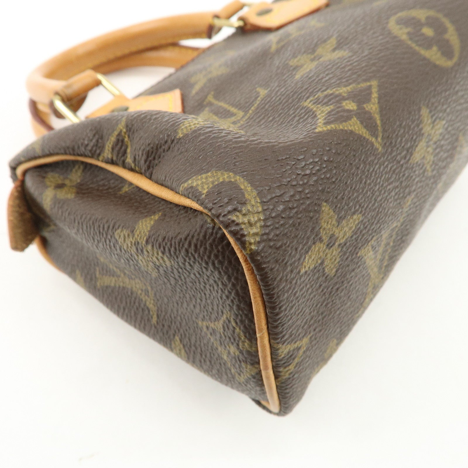 Louis Vuitton Monogram Canvas Mini Speedy Hand Bag Brown M41534