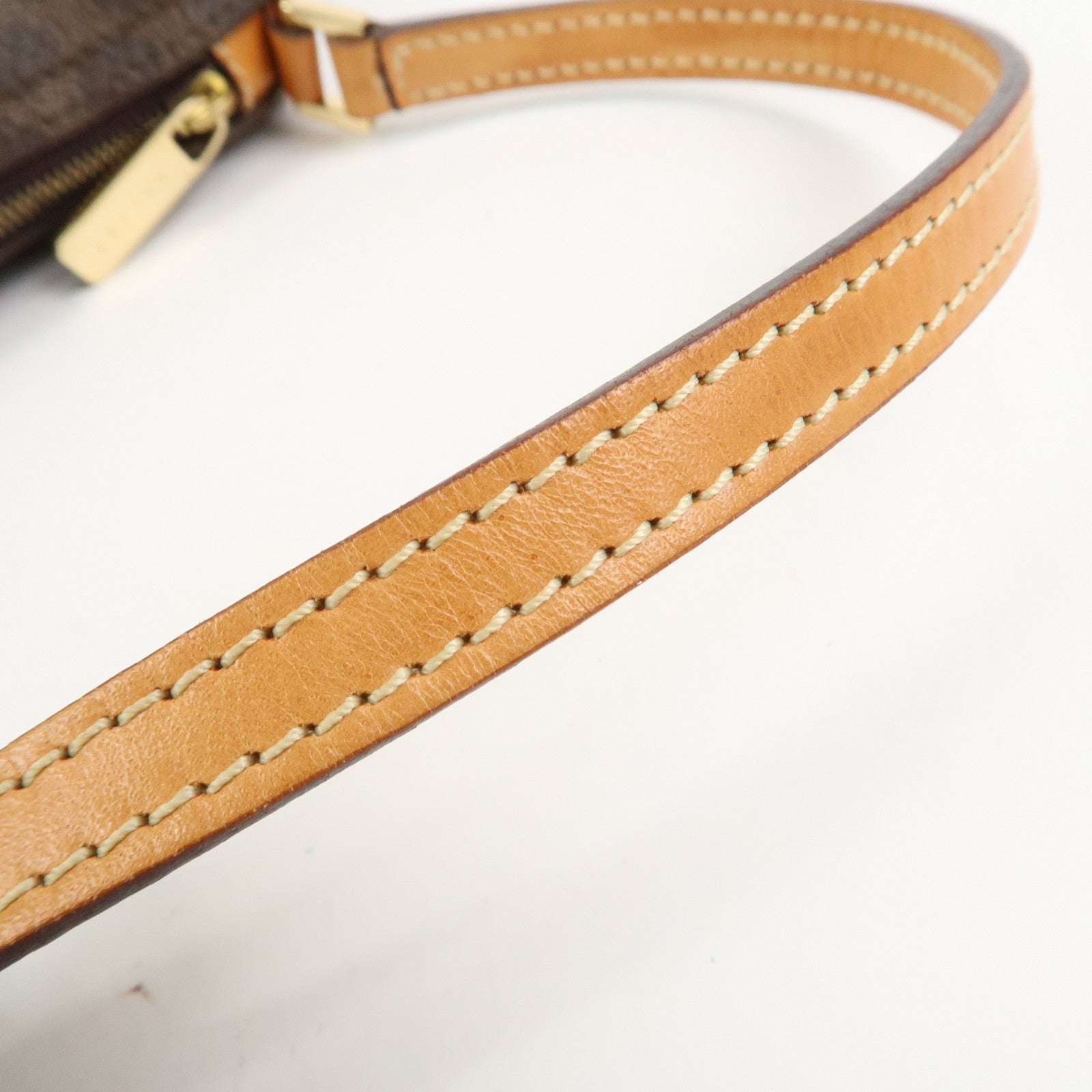 CELINE Macadam Logo PVC Leather Shoulder Bag Hand Bag Brown