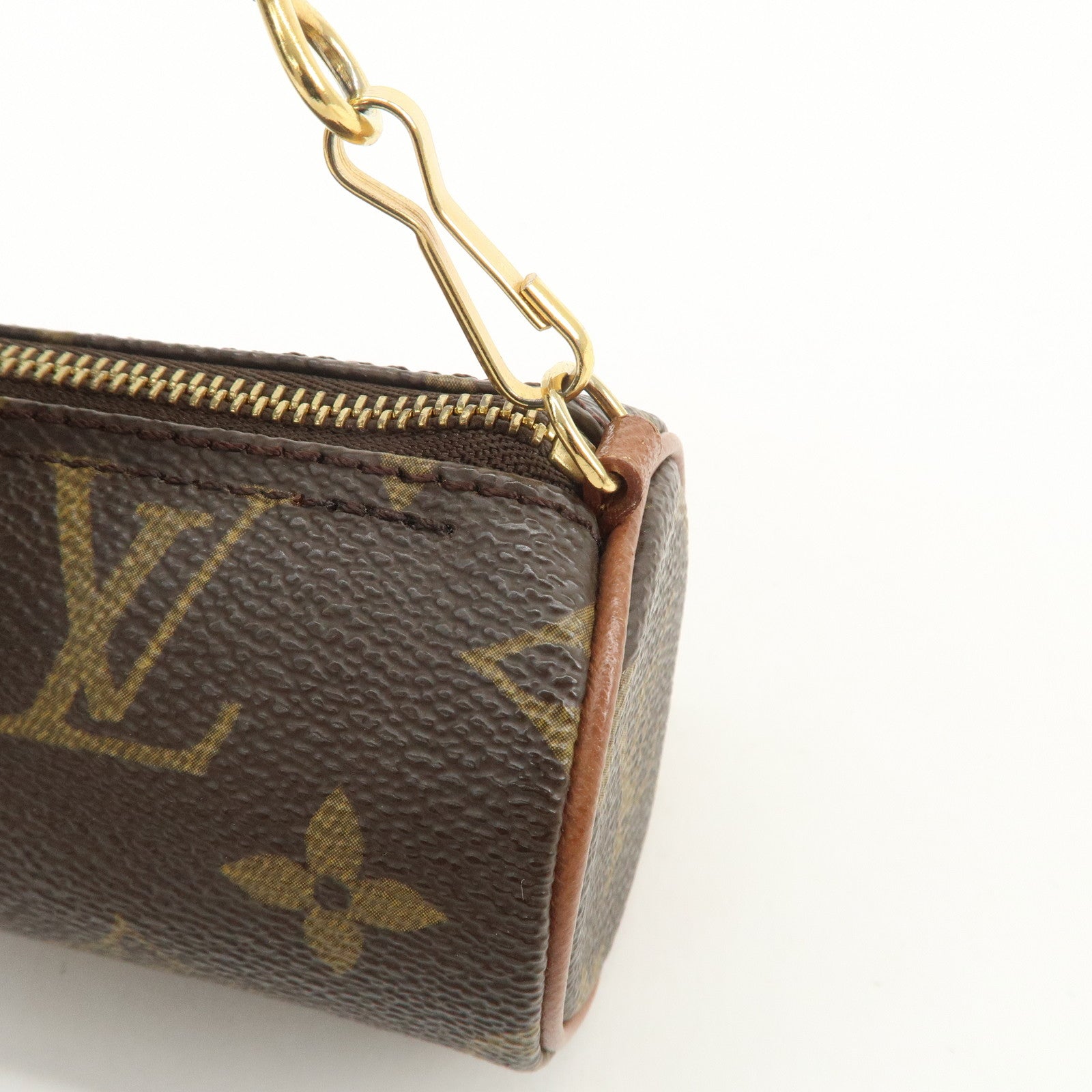 Louis Vuitton Monogram Mini Pouch for Papillon Bag Old Style Brown