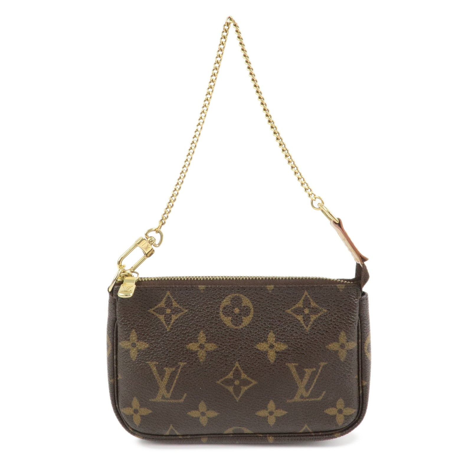 Louis Vuitton Monogram Mini Pochette Accessoires Hand Bag M58009