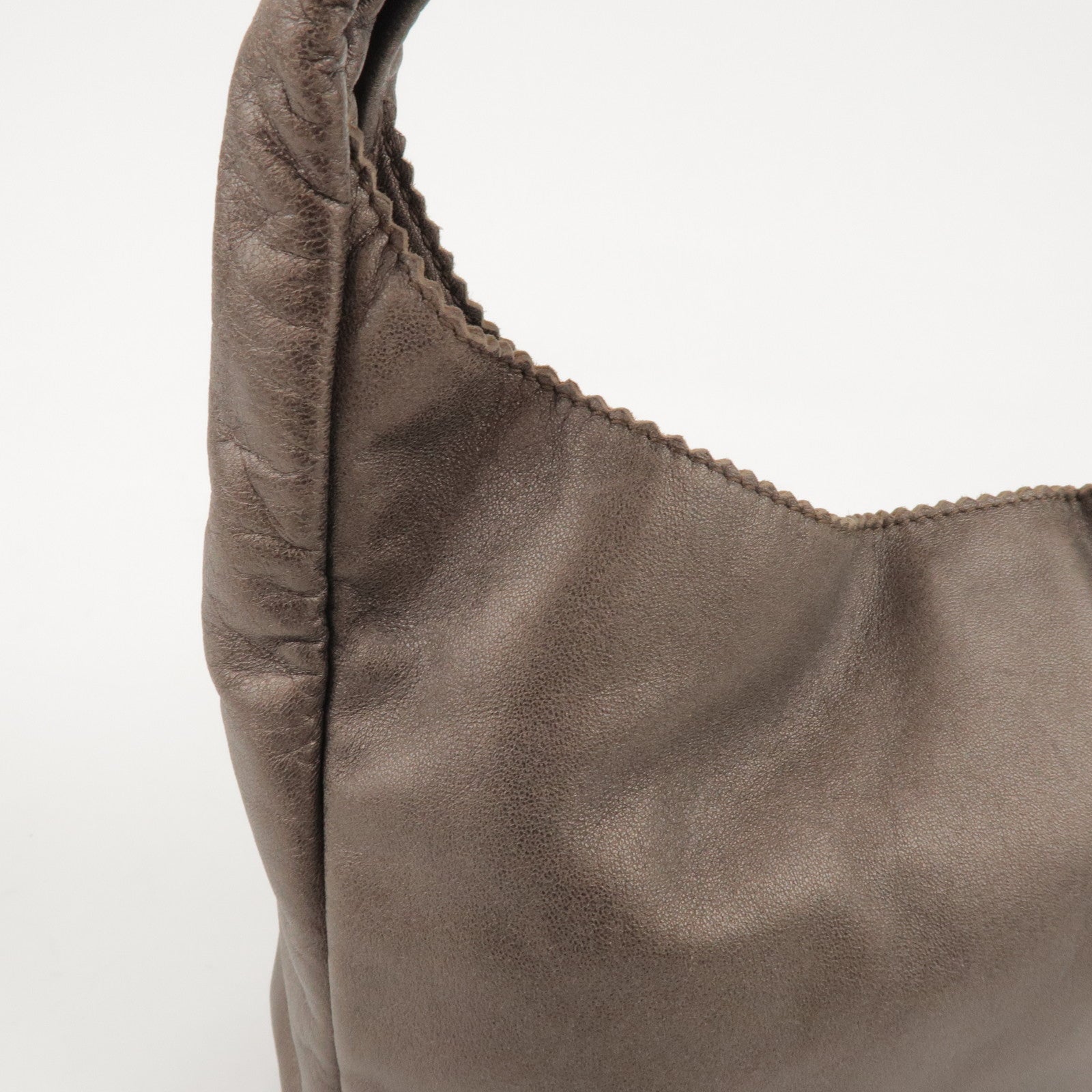 LOEWE Anagram Leather Shoulder Bag Hand Bag Bronze