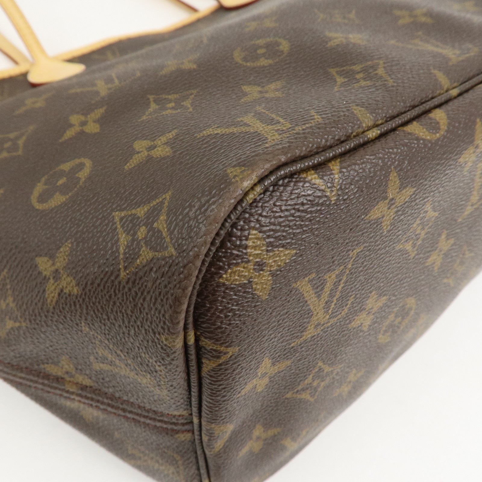 Louis Vuitton Monogram Neverfull MM Tote Bag Brown M40156