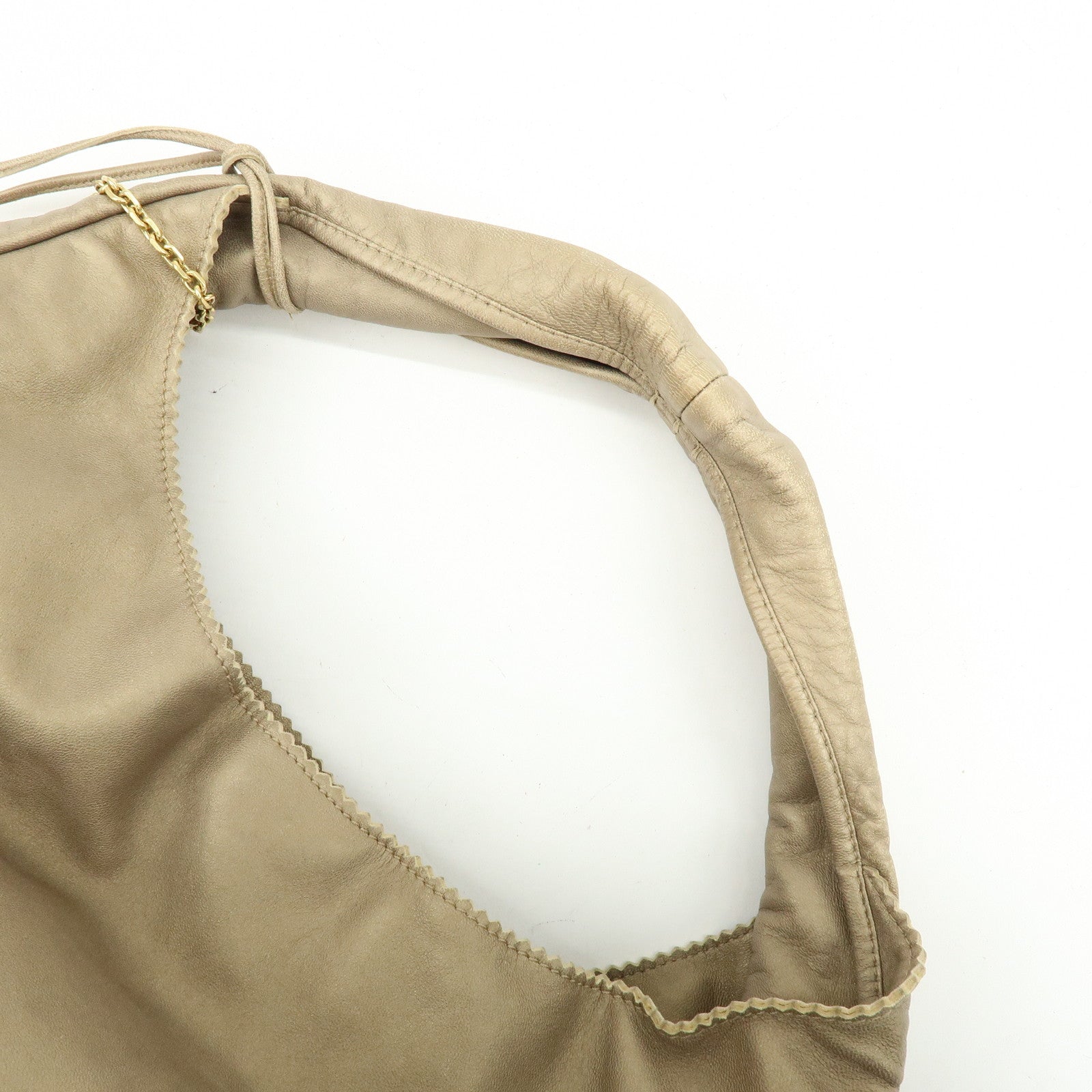 LOEWE Anagram Viento Nappa Leather Tote Bag Shoulder Bag Gold