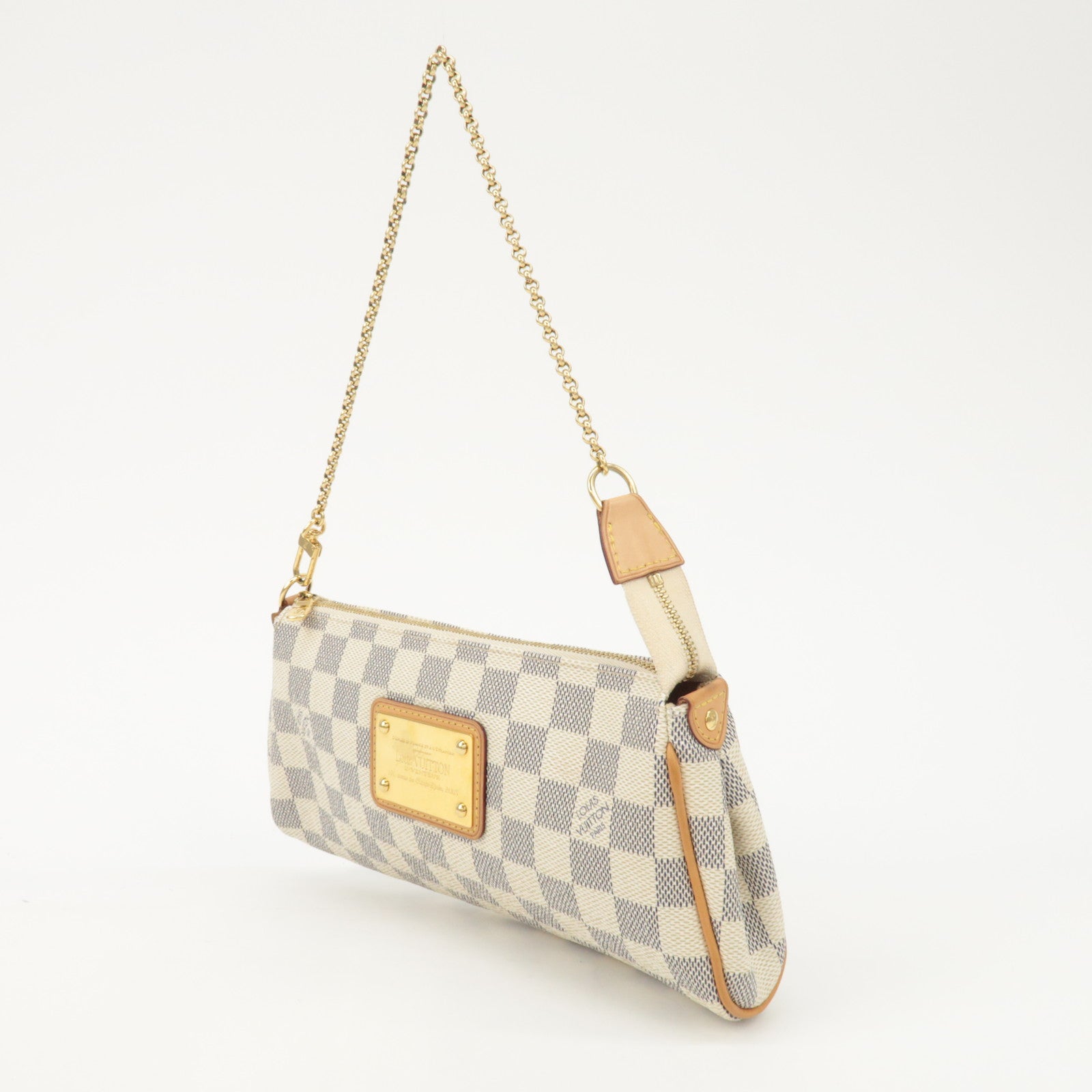 Louis Vuitton Damier Azur Eva 2Way Bag Pouch Shoulder Bag N55214 Used