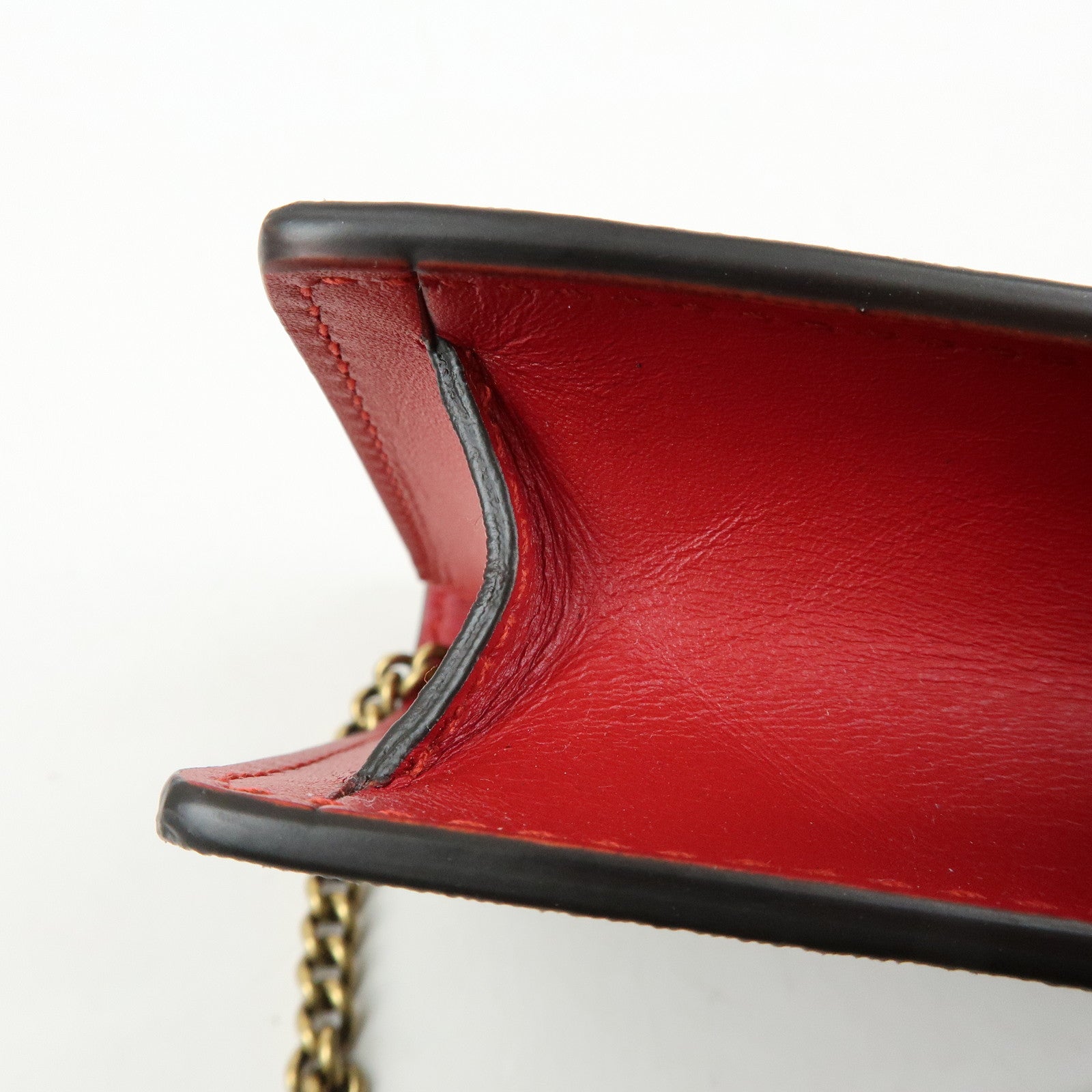 GUCCI Interlocking G Cherry GG Supreme Chain Shoulder Bag 481291