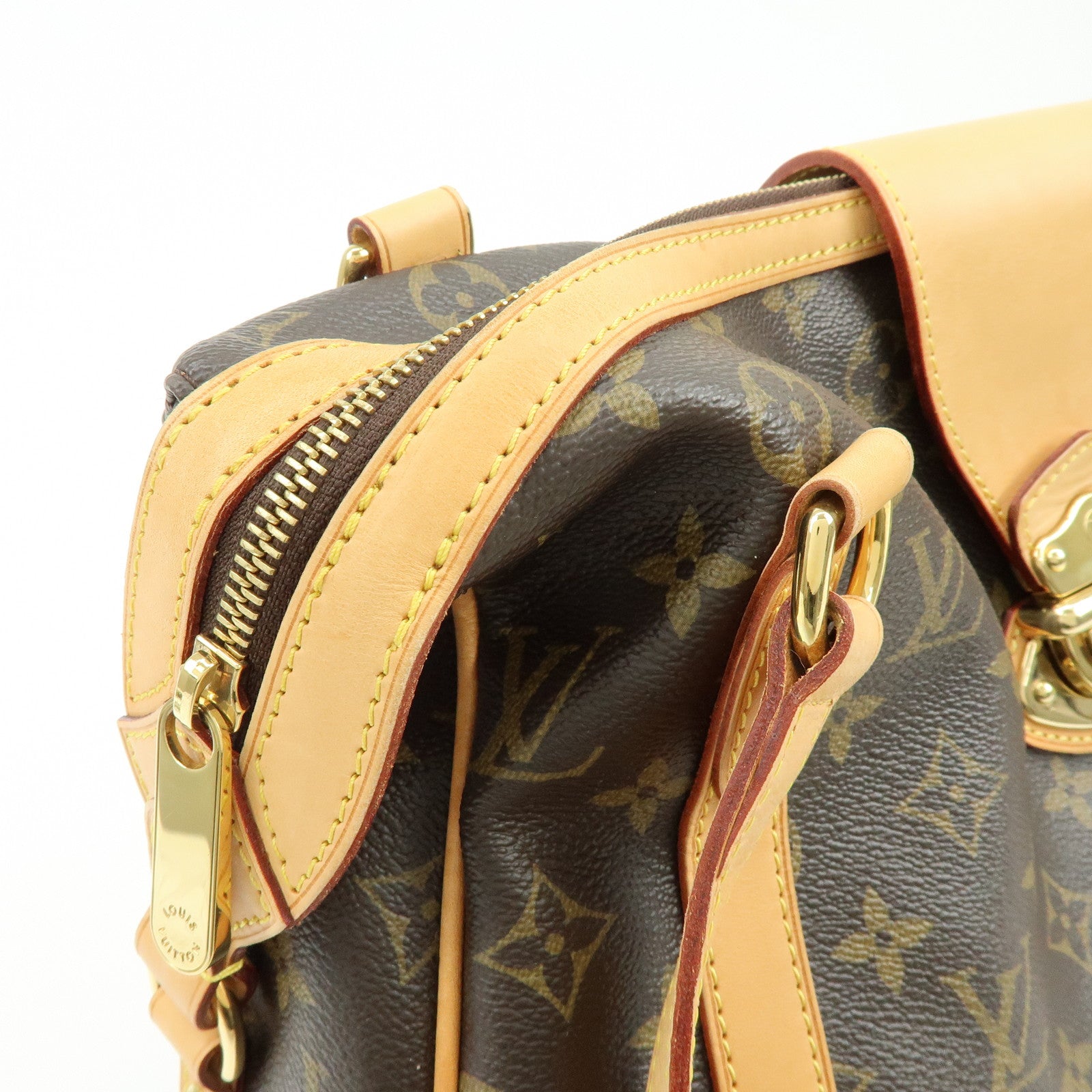 Louis Vuitton Monogram Stresa PM Shoulder Bag Brown M51186