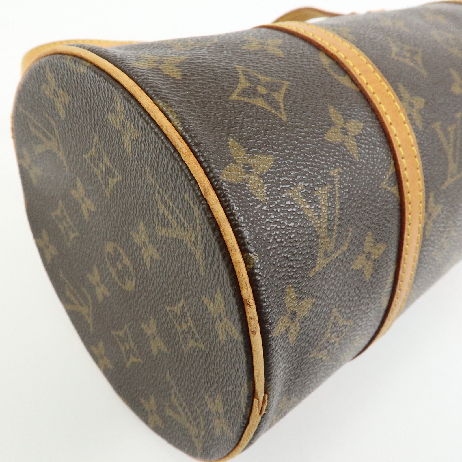 Louis Vuitton Monogram Papillon 30 Hand Bag Brown M51385