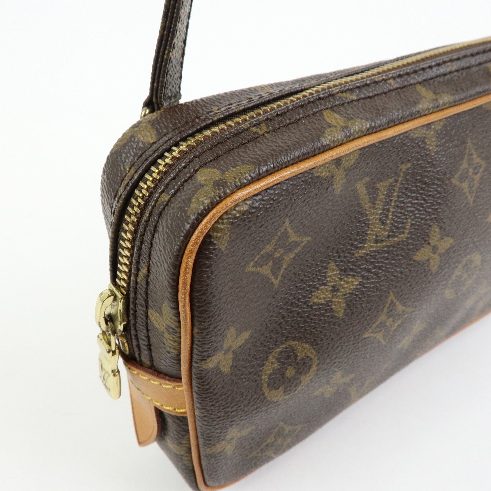 Louis Vuitton Monogram Pochette Marly Bandouliere Bag Brown M51828