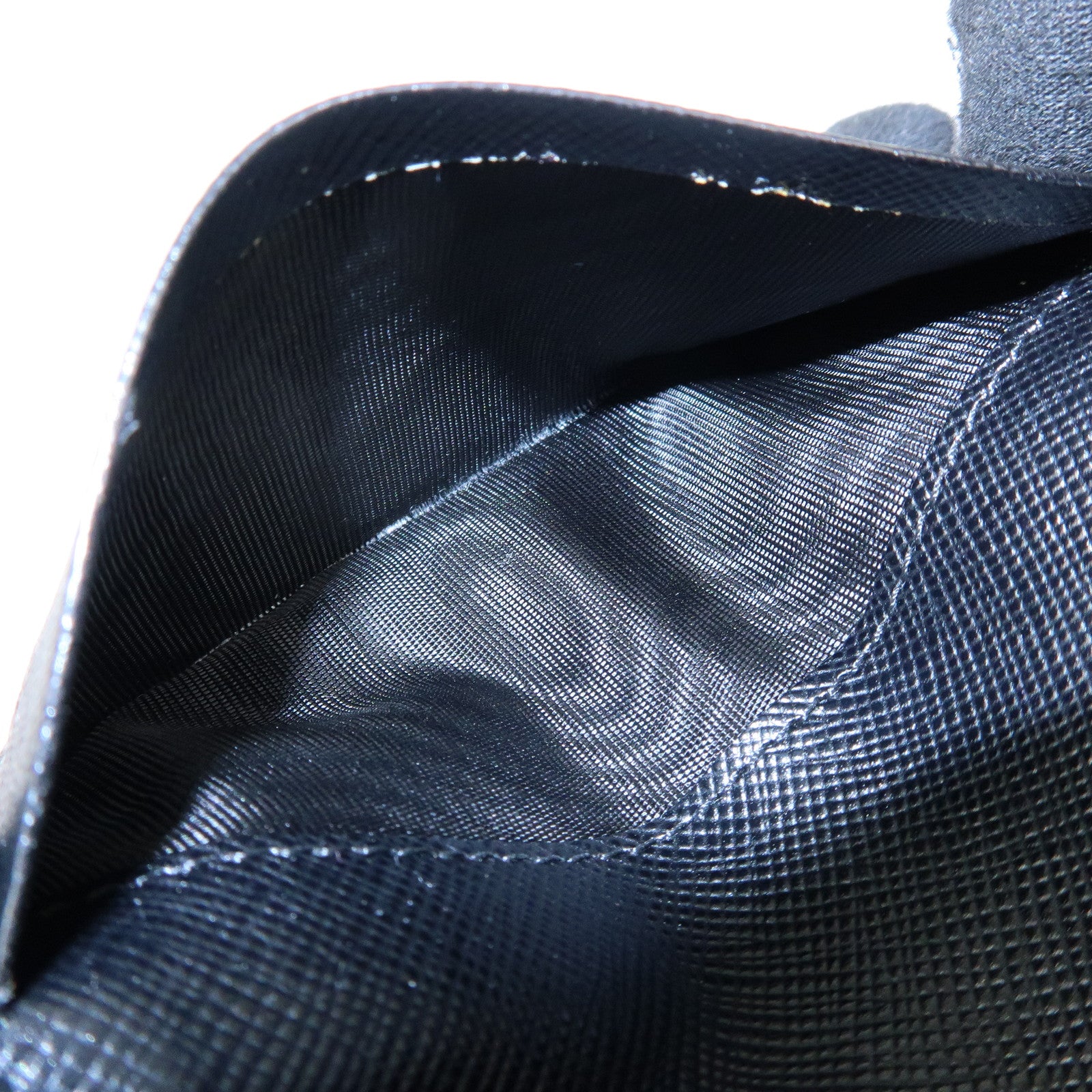 PRADA Triangle Logo Nylon Leather 6 Rings Key Case 1M0222