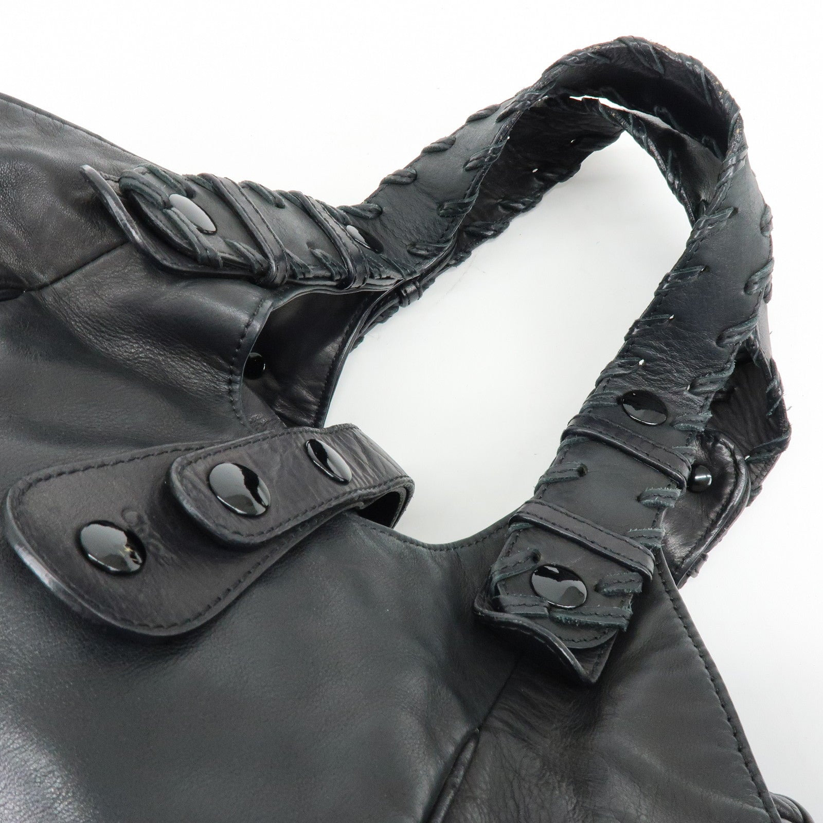 Chloe Silverado Leather Shoulder Bag Hand Bag Black