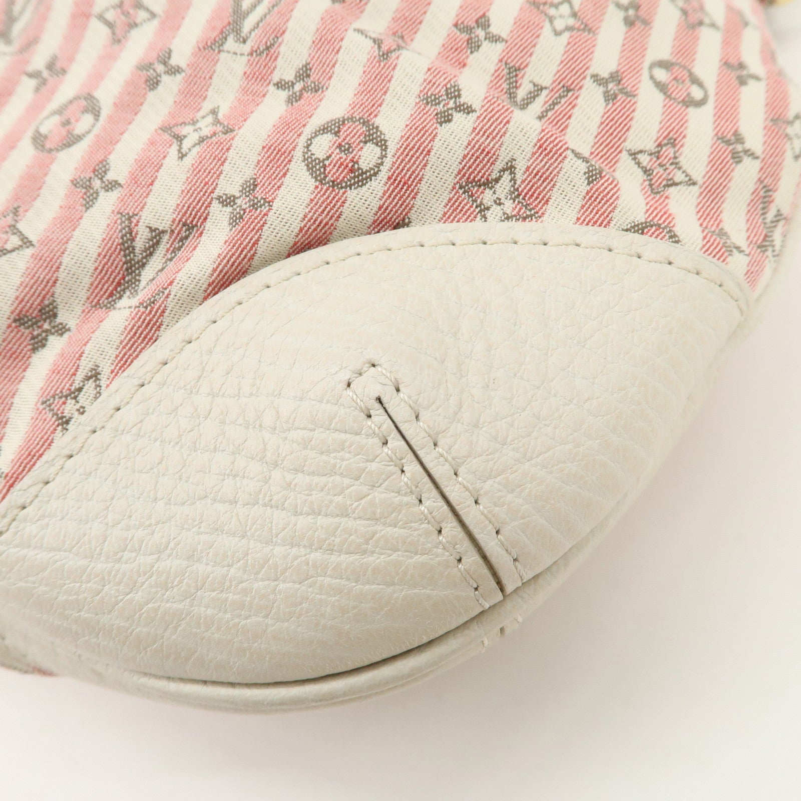 Louis Vuitton Monogram Mini Lin Marina PM 2Way Bag Pink M95495 Used