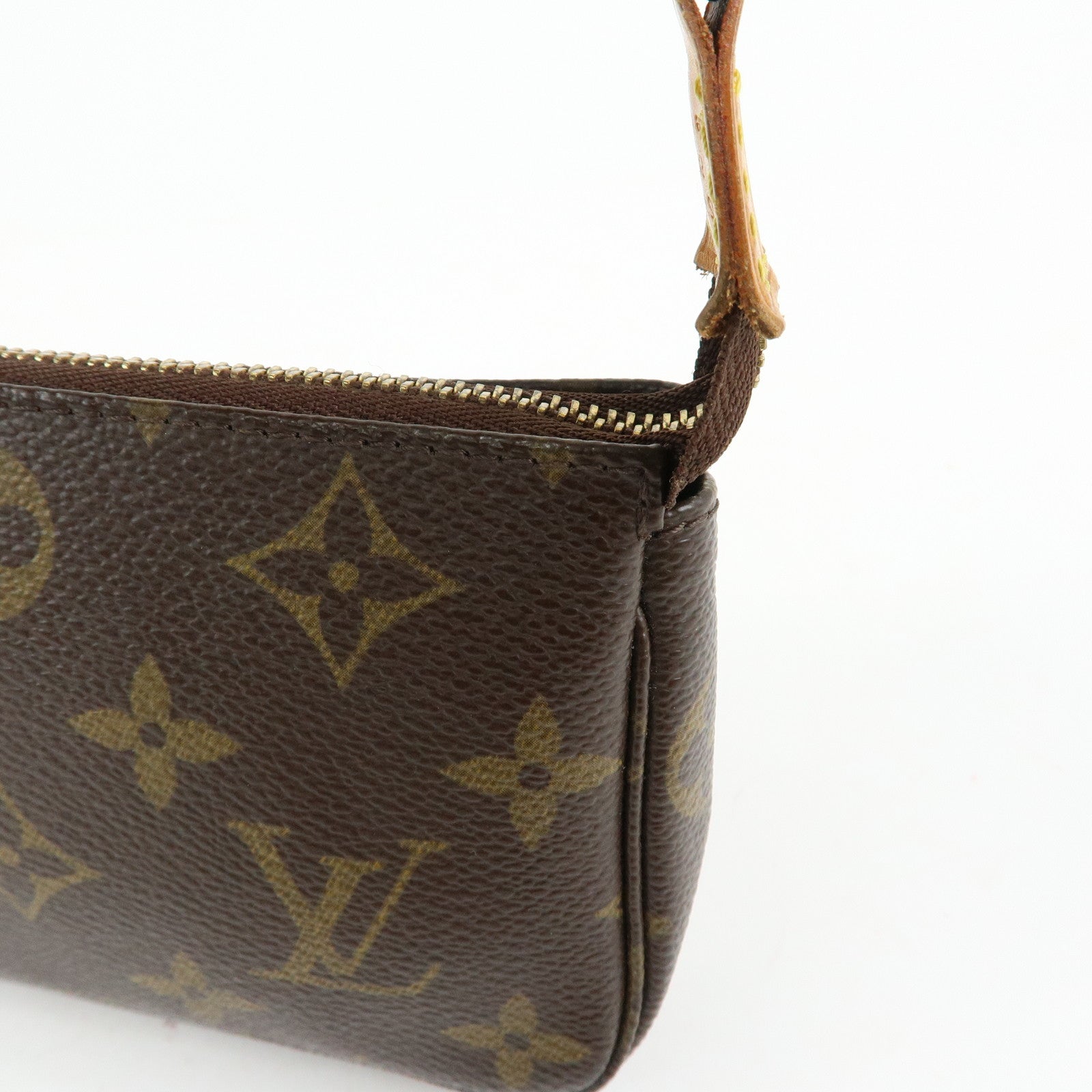 Louis Vuitton Monogram Mini Pochette Accessoires Hand Bag M58009