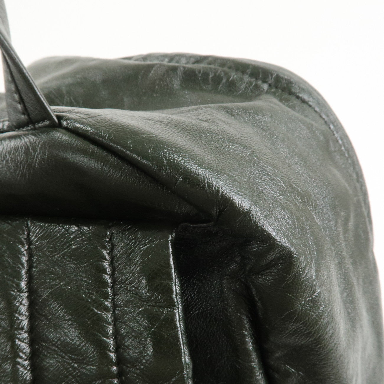 BOTTEGA VENETA Lamb Skin Nylon Medium Archetype Backpack Khaki