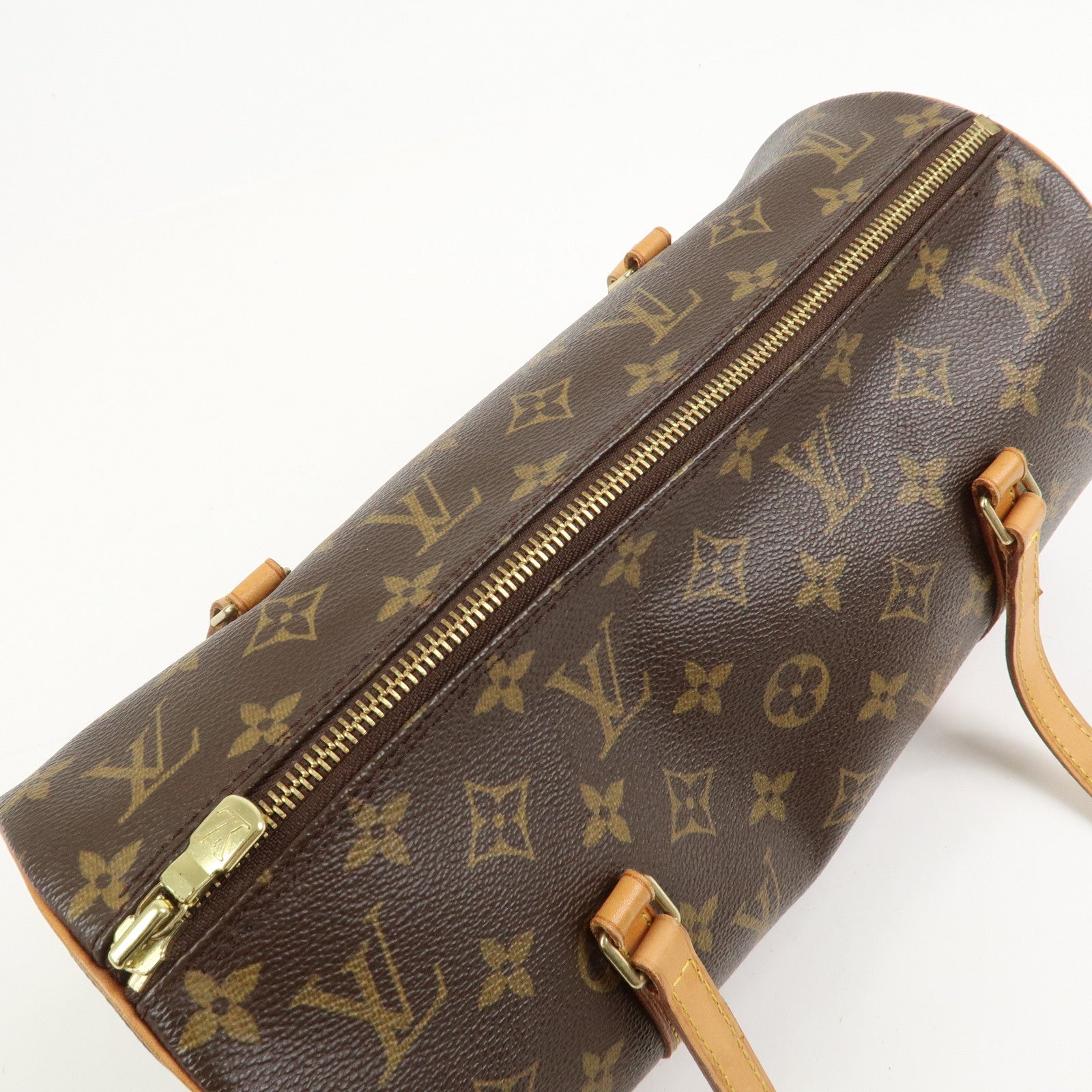 Louis Vuitton Monogram Papillon 30 Hand Bag New Style Brown M51385